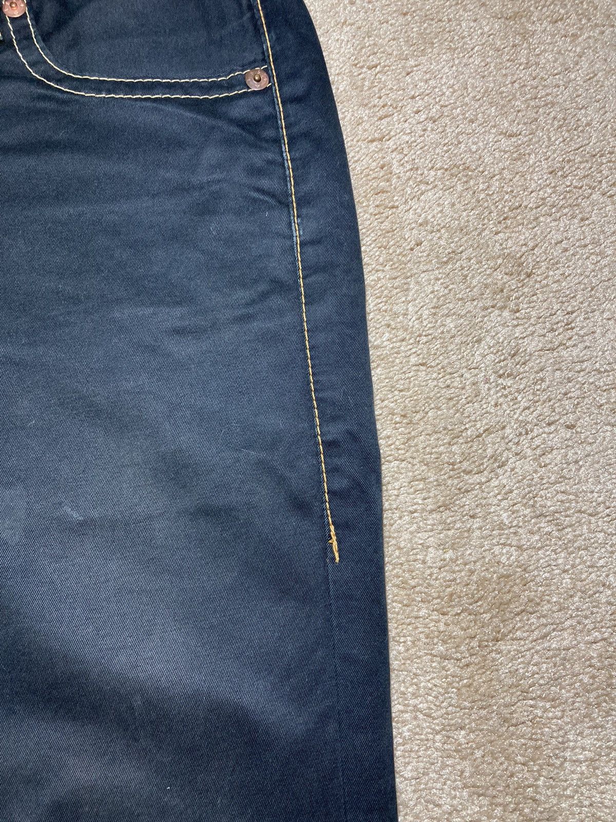 Japanese Brand AW02 Junya Watanabe Contrast Stitch Black Pants Denim Medium Size US 32 / EU 48 - 5 Thumbnail