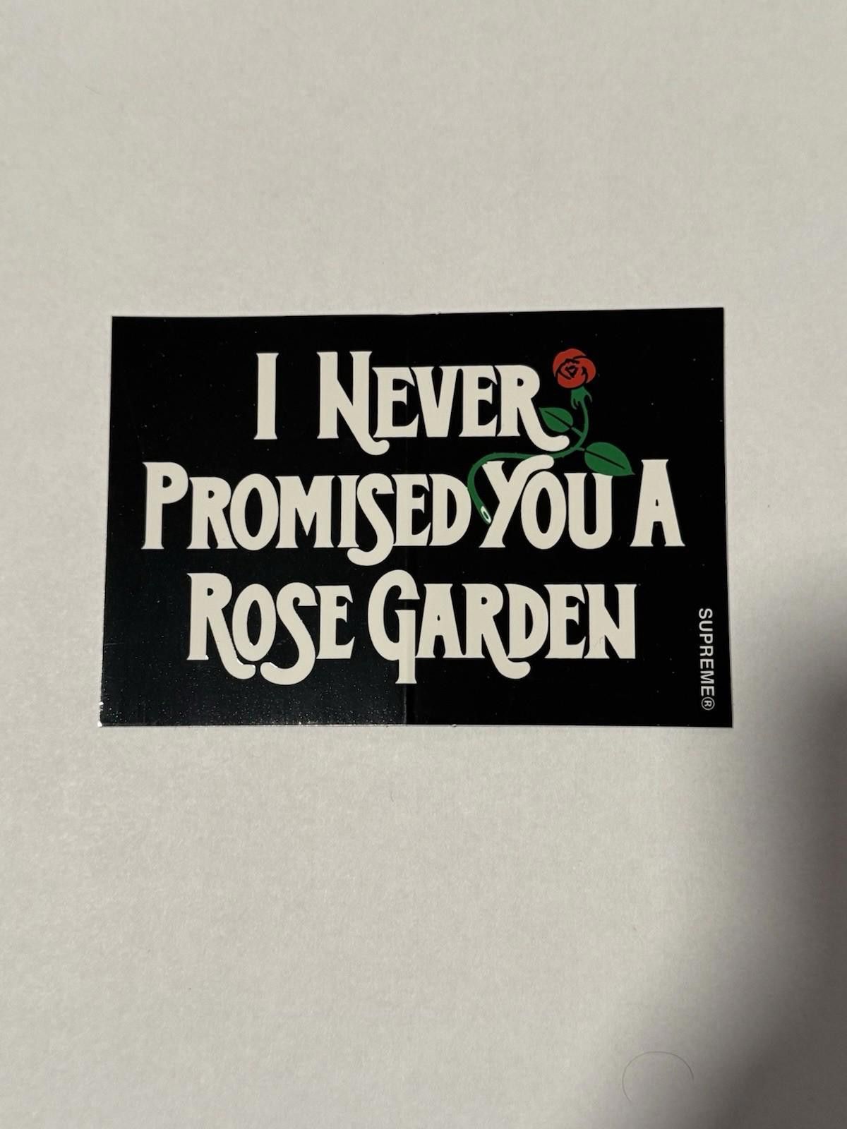 Supreme Supreme Never Promised Rose Garden Sticker Size ONE SIZE - 1 Thumbnail