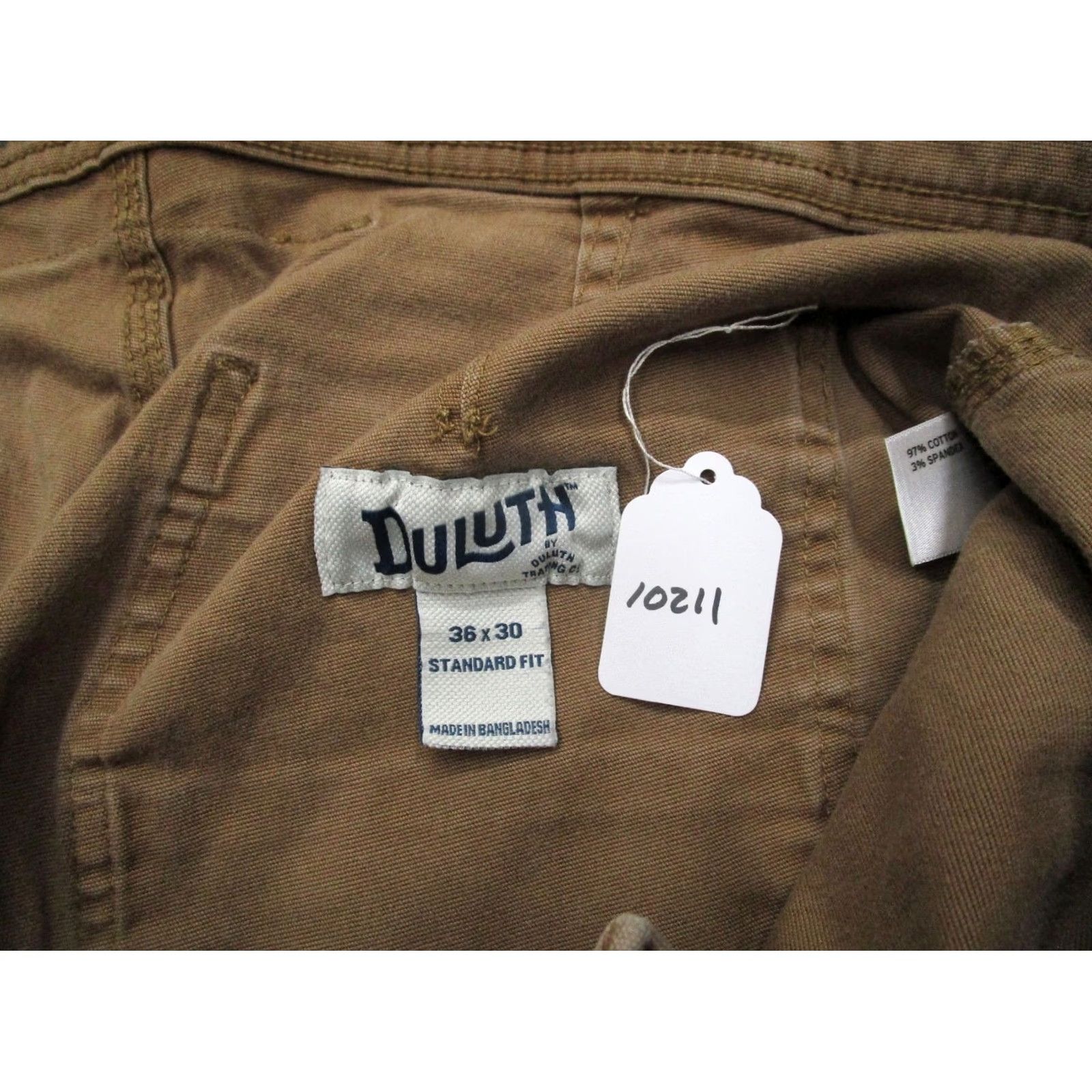 Vintage Duluth Cargo Pants Men 36x30 Brown Canvas Workwear Cargo Pocket Relaxed Fit Front Flat Front Pant Size US 36 / EU 52 - 8 Thumbnail