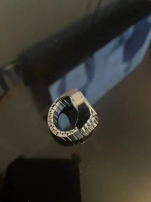 Handmade × Jewelry Watch Ring - Adjustable Size ONE SIZE - 4 Thumbnail