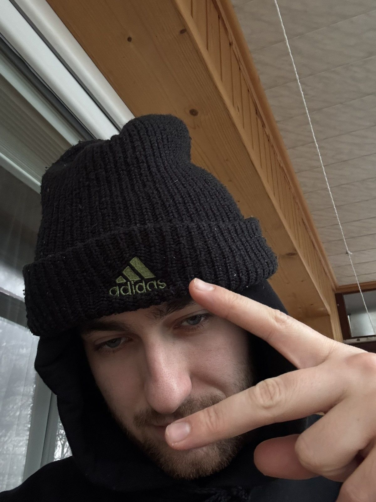Adidas × Vintage Adidas beanie 00s Vintage hat big size Size ONE SIZE - 5 Thumbnail
