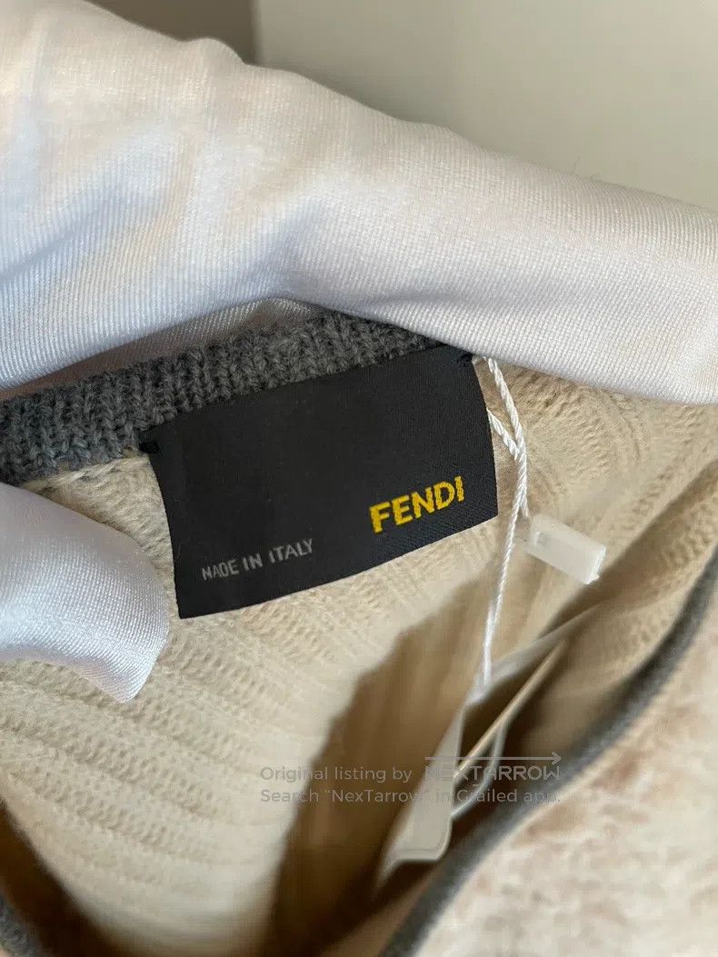 Fendi Fendi Beige wool angora rabbit fur dress Size XS / US 0-2 / IT 36-38 - 3 Thumbnail