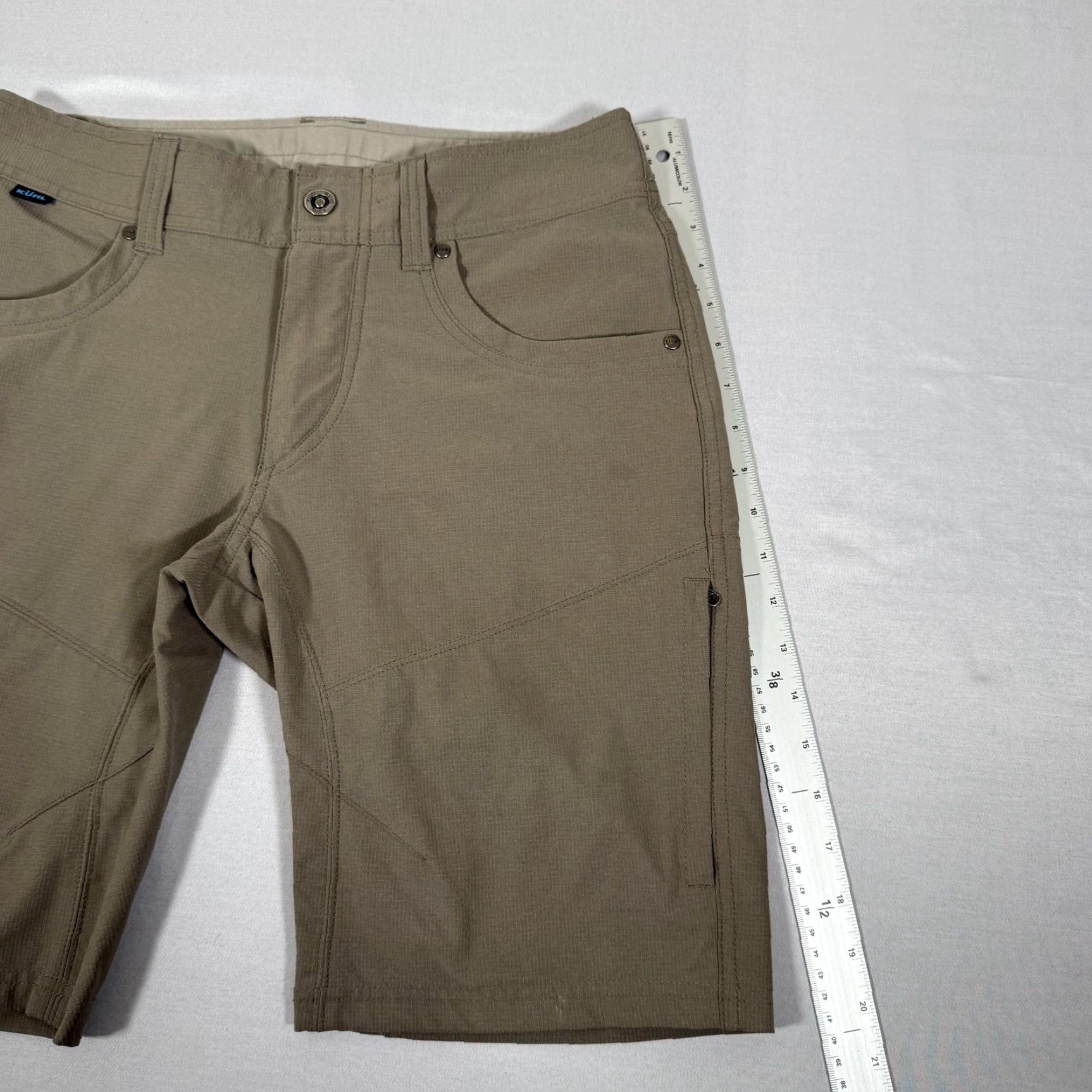Vintage Kuhl Shorts Mens 30 Tan Cargo Silencr Hiking Trail Zip Pocket Outdoor Stretch Size US 30 / EU 46 - 5 Thumbnail