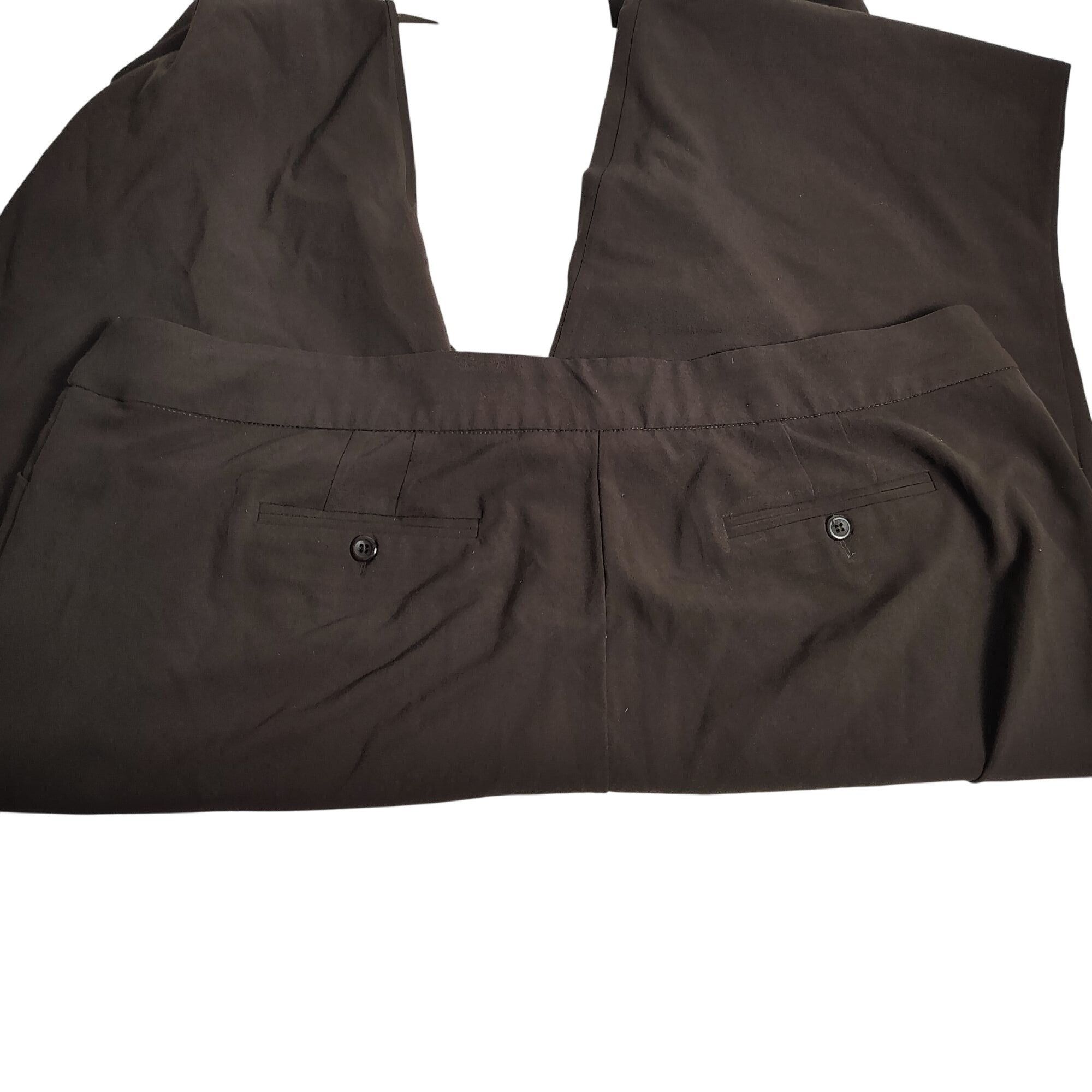 Croft & Barrow Croft & Barrow Womens 22W Brown Polyester Rayon Blend Dress Size 42" / US 20 - 3 Thumbnail