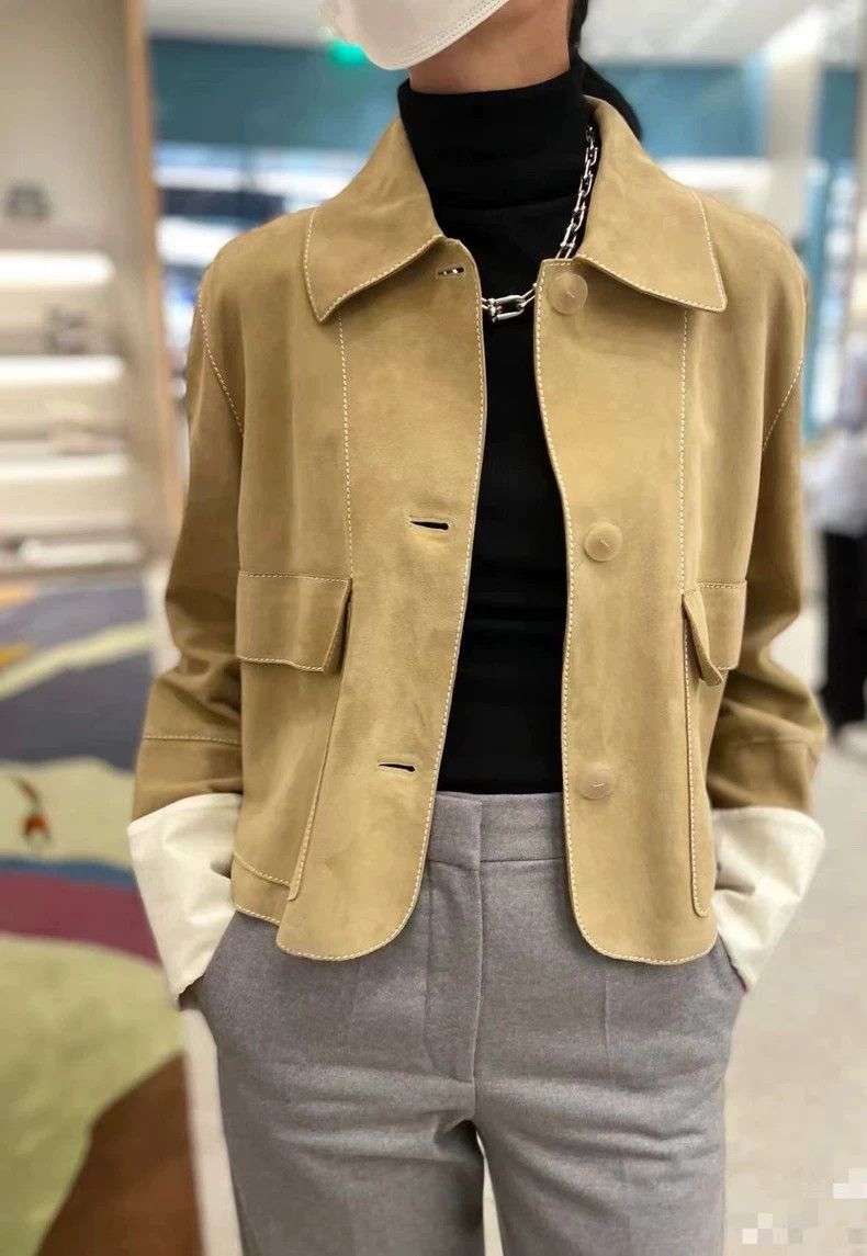 Loewe Loewe Vernished sheepskin flannel coat Size XXS / US 00 / IT 34 - 9 Thumbnail