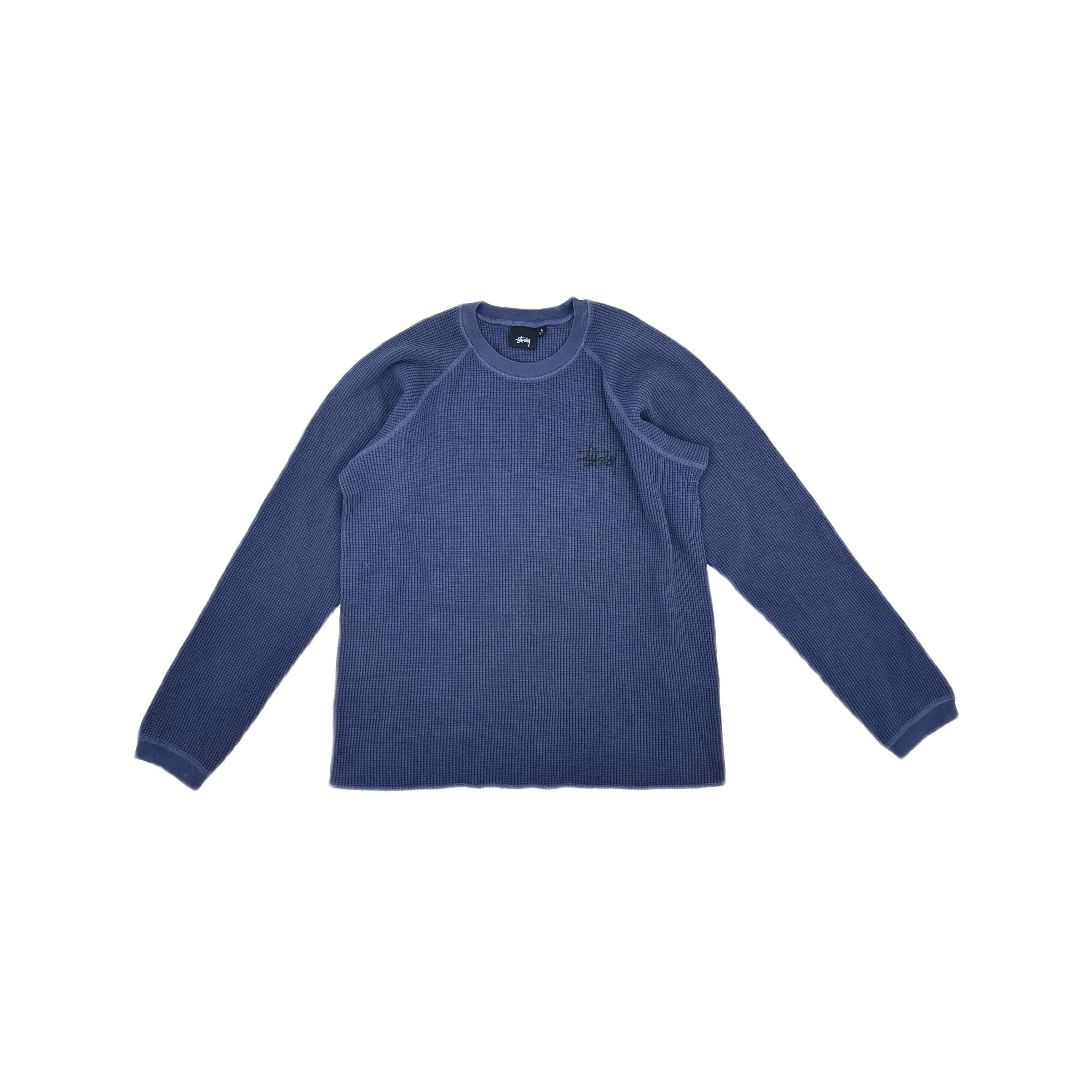 Stussy Stussy Logo Waffle Long Sleeve T-Shirt Size L Size US L / EU 52-54 / 3 - 1 Thumbnail