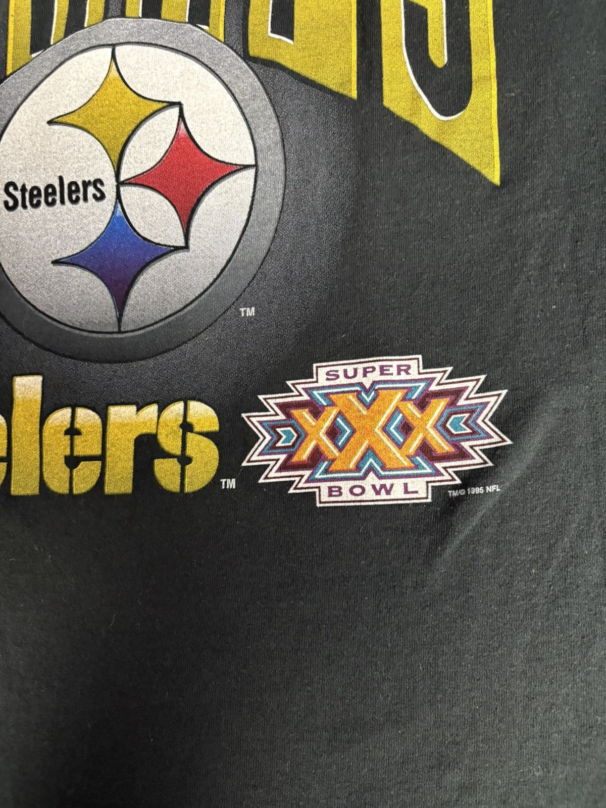 Salem Sportswear × Vintage Vintage 1995 Pittsburgh Steelers T-Shirt Size US L / EU 52-54 / 3 - 4 Thumbnail