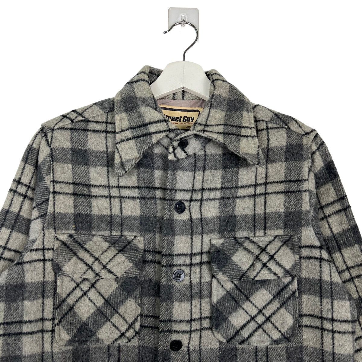Japanese Brand × Vintage 🔥 VINTAGE STREET GUY PLAID WOOL CPO JACKET Size US M / EU 48-50 / 2 - 3 Thumbnail