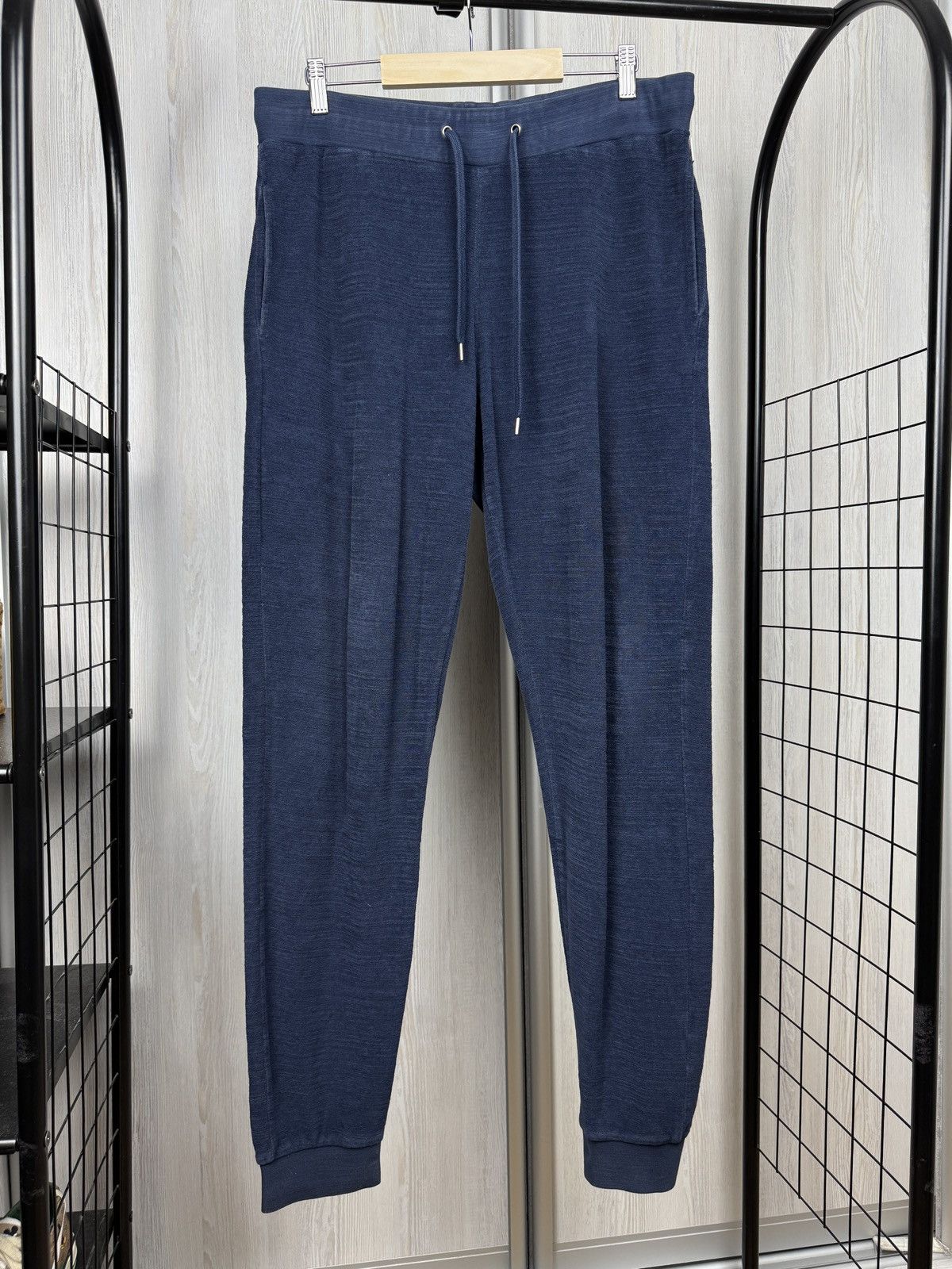 Orlebar Brown Orlebar Brown Men’s Blue Terry Drawstring Towel Sweatpants Size US 32 / EU 48 - 1 Thumbnail