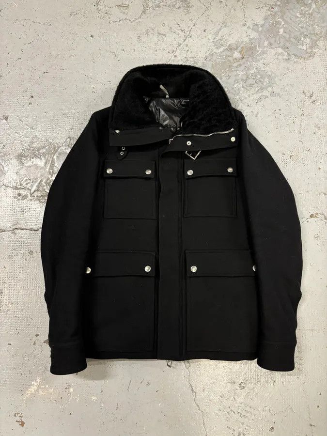 Dior AW2009 Dior Black Wool Multi-Pocket Classy Coat by Kris Van Assche Size US M / EU 48-50 / 2 - 1 Thumbnail