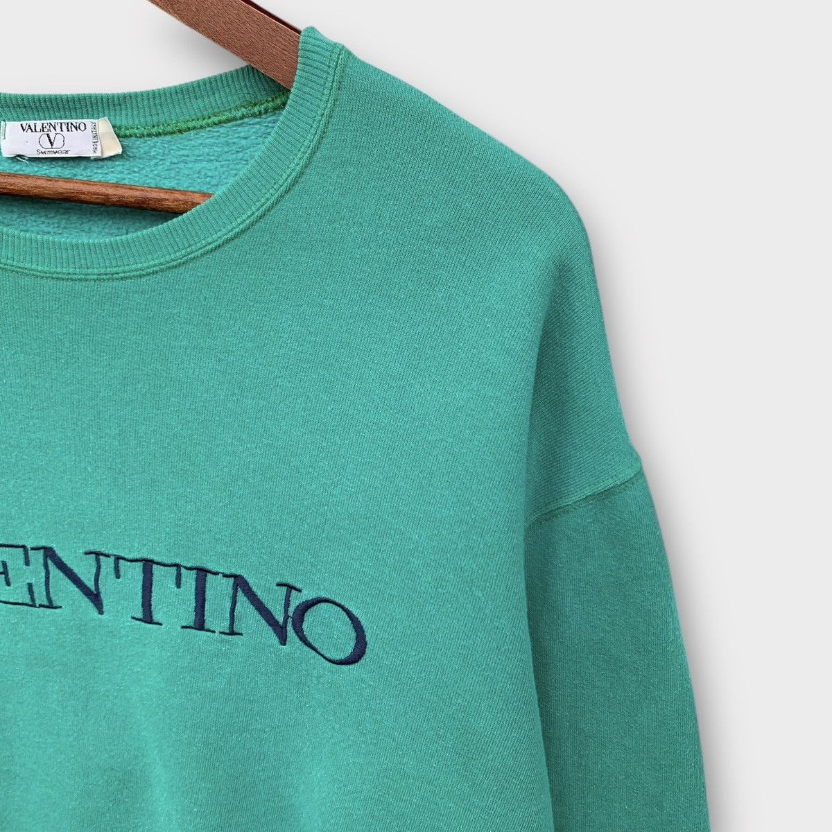 Valentino BAGGY VALENTINO SWIMWEAR CREWNECK EMBROIDERED TURQUOISE Size M / US 6-8 / IT 42-44 - 5 Thumbnail