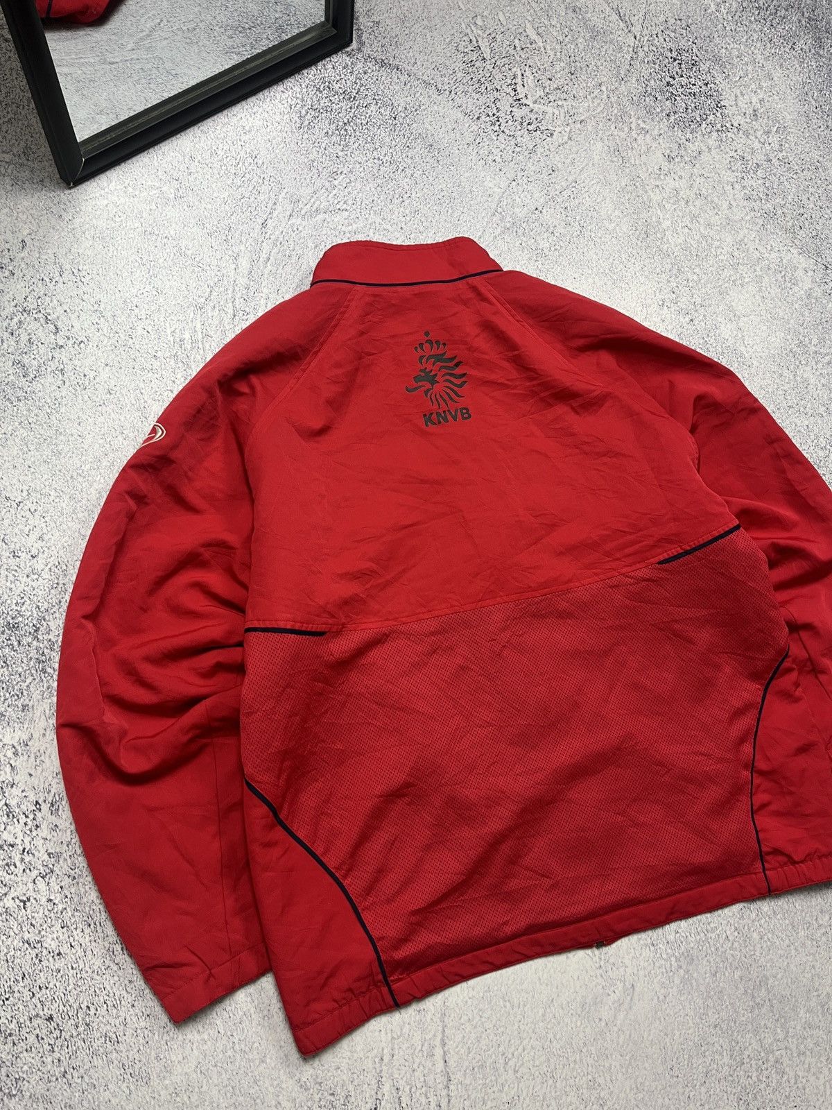 Nike Vintage 90s Nike KNVB Netherlands Football Track Jacket Rare Size US L / EU 52-54 / 3 - 12 Thumbnail