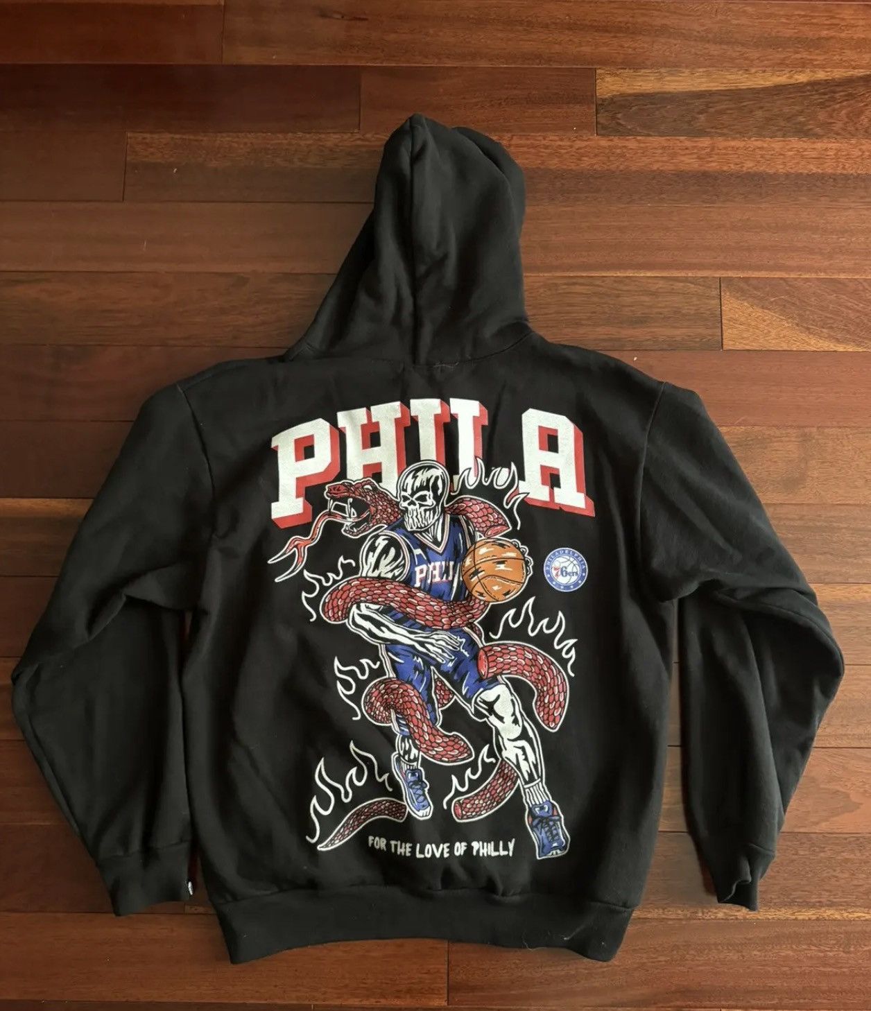 NBA × Warren Lotas Warren Lotas For the Love of Philly 76ers Hoodie Size US XL / EU 56 / 4 - 3 Thumbnail