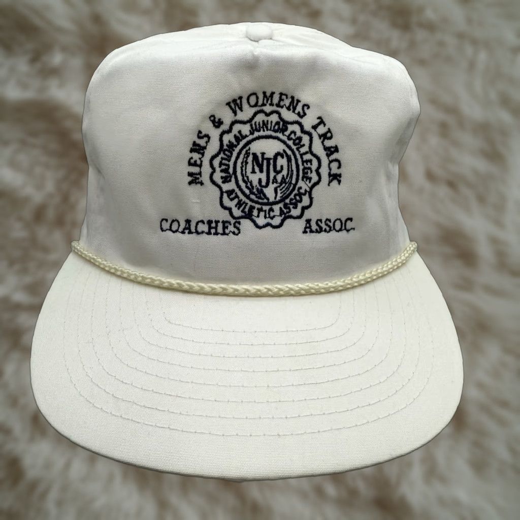 Vintage VINTAGE Winner White Cap Hat Snapback Rope Adjust. Baseball Cap Mens Womens Adjustable One Size Size ONE SIZE - 1 Thumbnail