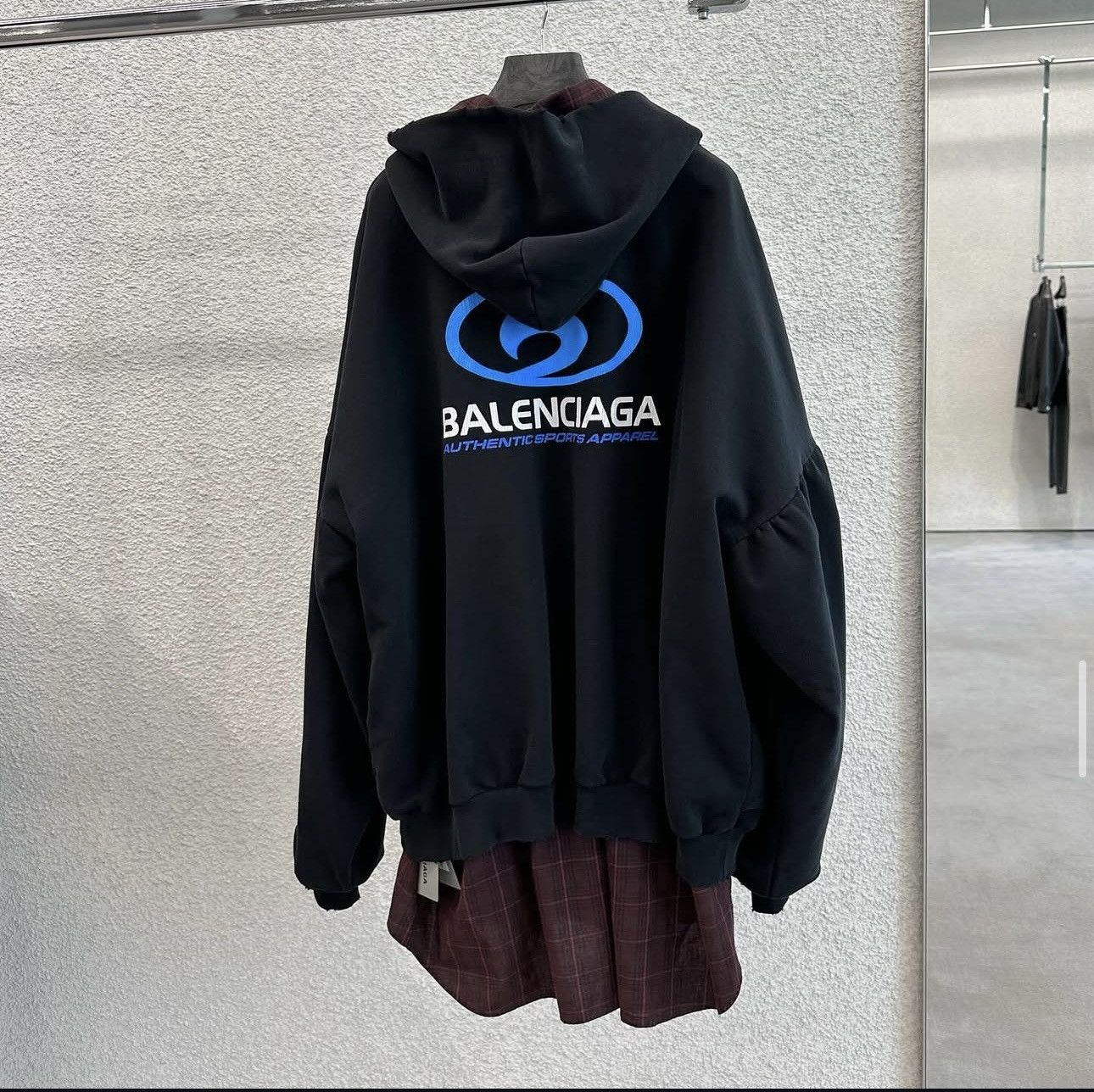 Balenciaga BALENCIAGA SURFER LAYERED ZIP-UP HOODIE Size US M / EU 48-50 / 2 - 6 Thumbnail