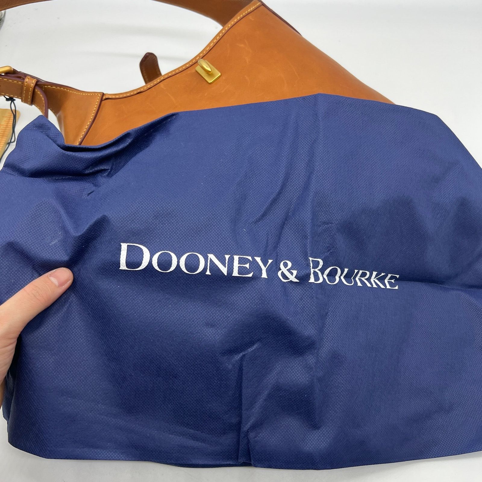 Dooney & Bourke Dooney & Bourke Florentine Leather Crescent Hobo Brown Size ONE SIZE - 18 Thumbnail