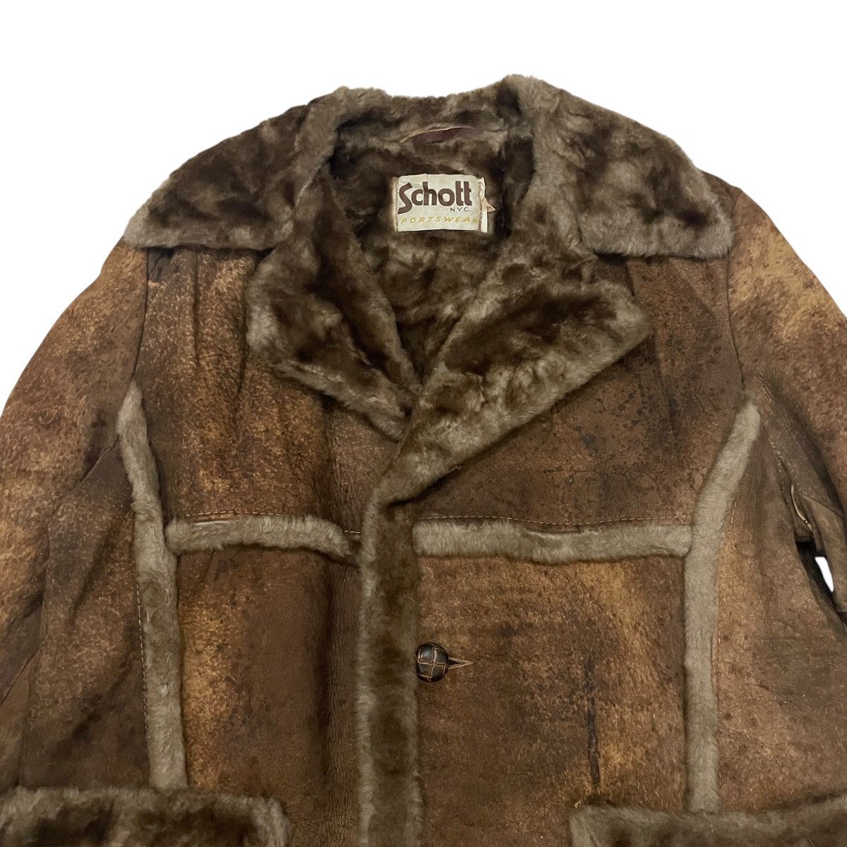 Schott Vintage Schott N.Y.C Winter Leather Jacket Size US L / EU 52-54 / 3 - 3 Thumbnail