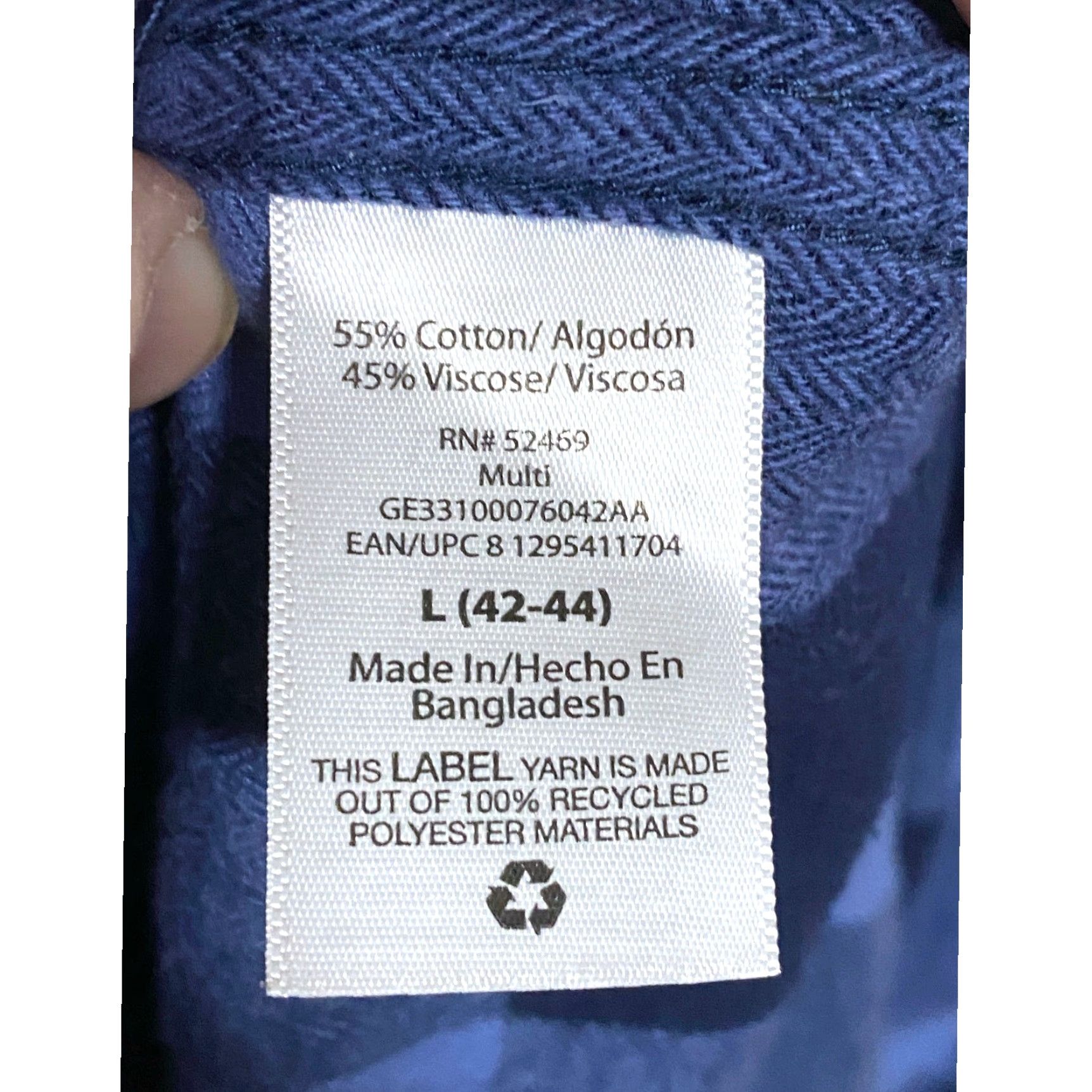 George George Buffalo Plaid Blue Flannel Button Shirt Mens L 42-44 Lumberjack Gorpcore Size US L / EU 52-54 / 3 - 6 Thumbnail
