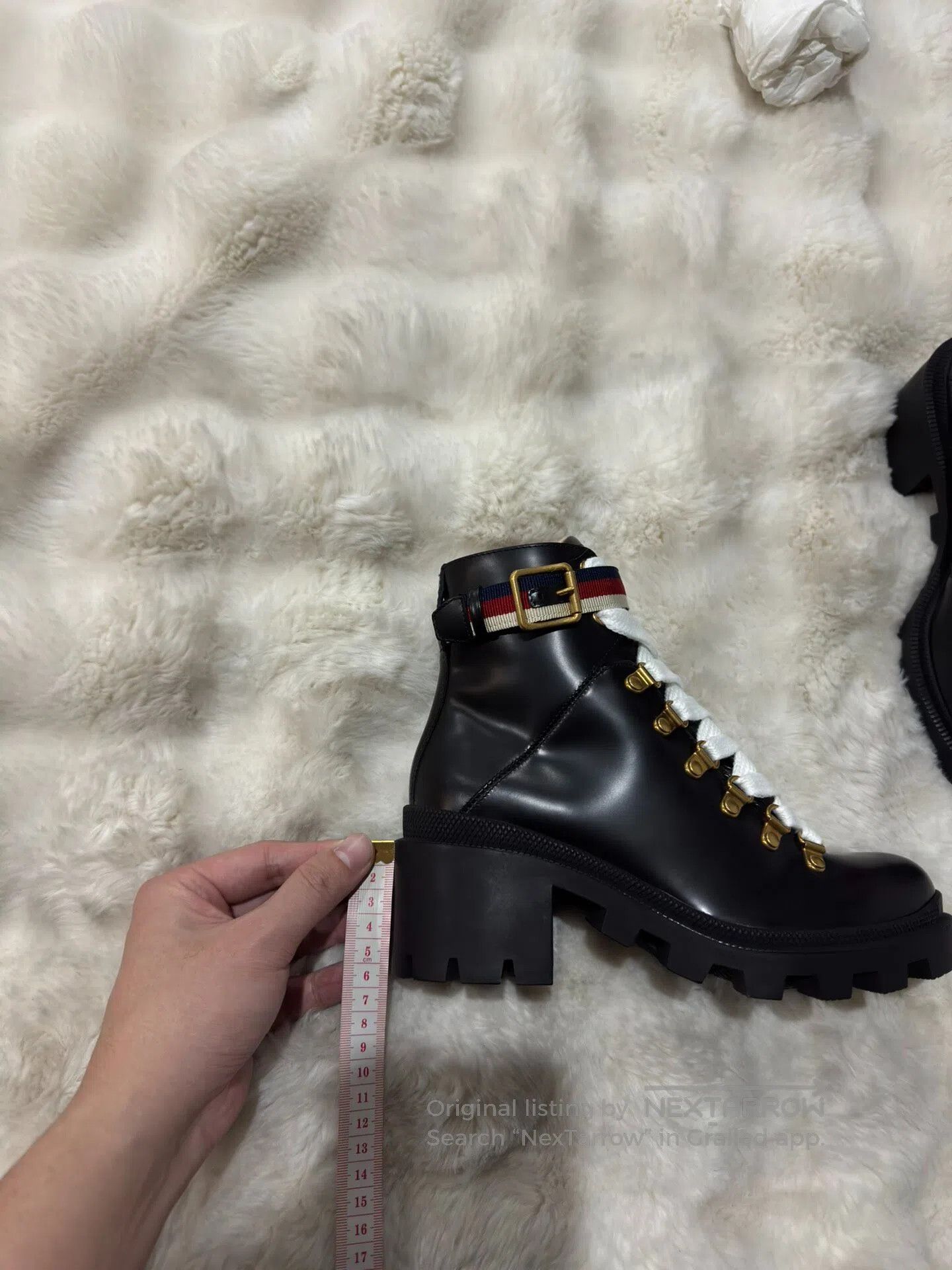 Gucci Guicci Black Women's Martin Boots| Size US 5 / IT 35 - 8 Thumbnail