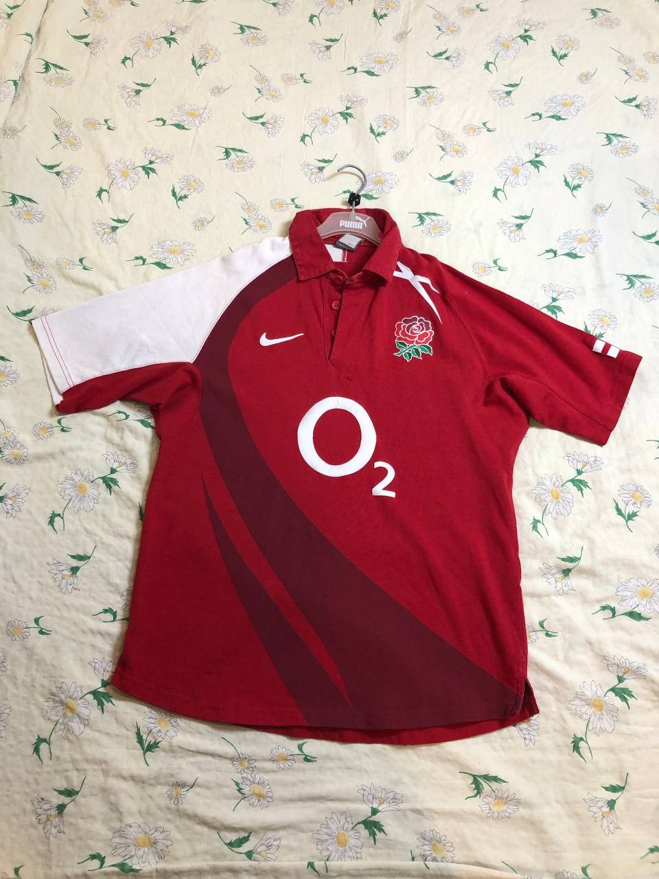 Nike Vintage Nike England Rugby Polo Shirt Size US M / EU 48-50 / 2 - 1 Thumbnail