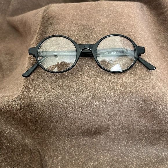 Otto Alex S German Hand Crafter Round OTTO Black Eyewear Frame Size ONE SIZE - 2 Thumbnail