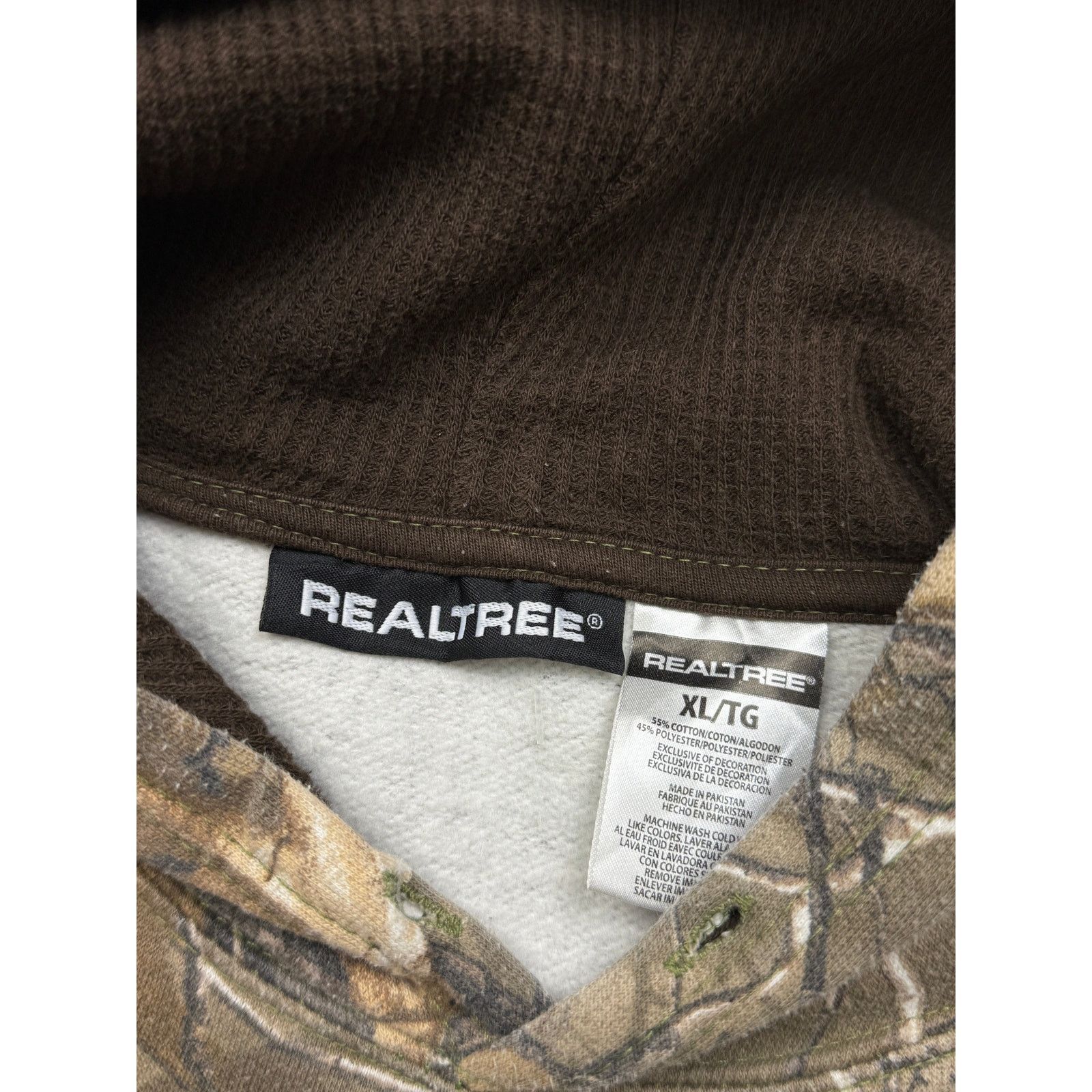 Vintage Real Tree All Over Print Camo Hooded Sweatshirt Size XL Size US XL / EU 56 / 4 - 3 Thumbnail