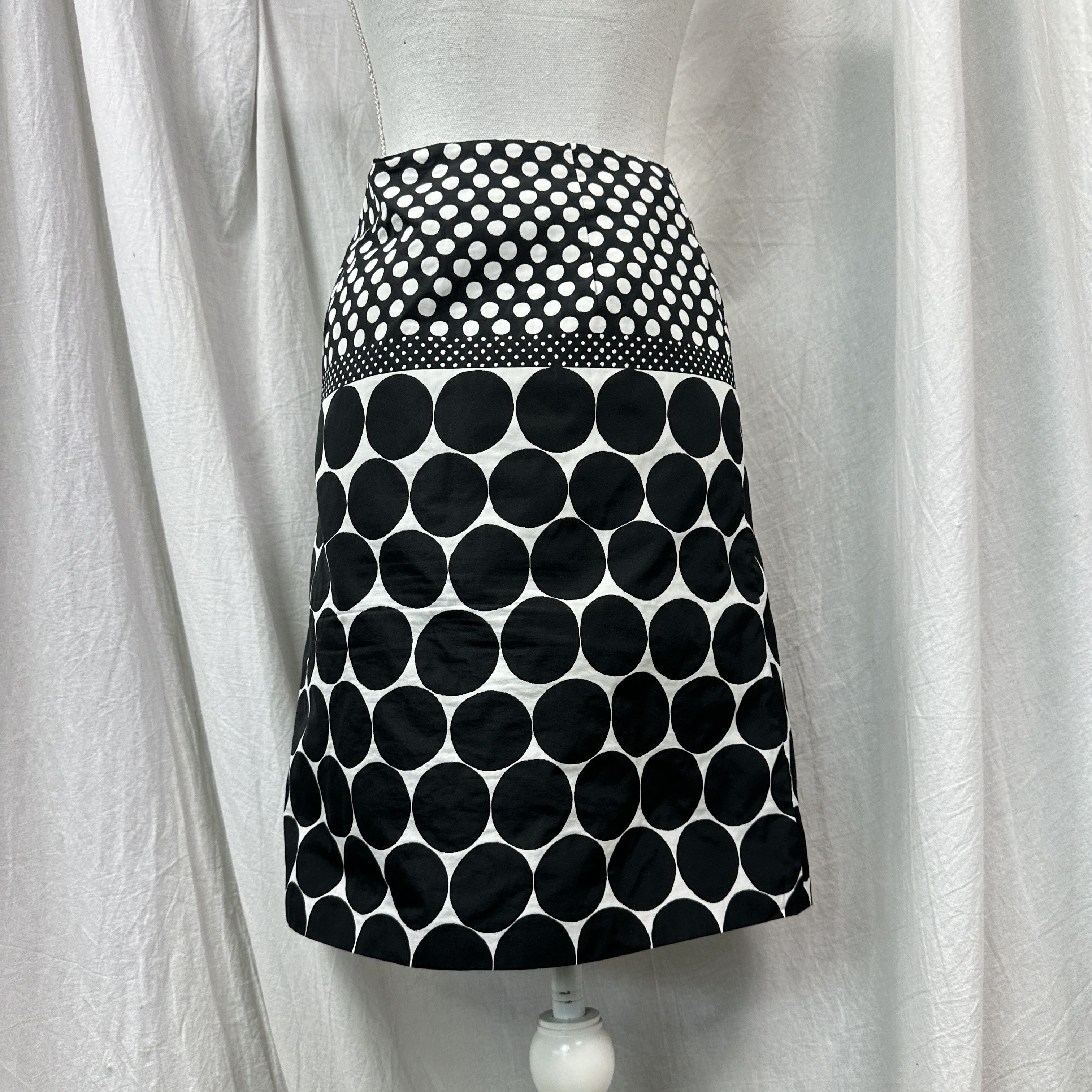 Max Mara Vintage Avant Garde Polka Dot Max Mara Skirt Y2K Size 25" / US 0 / IT 36 - 6 Thumbnail