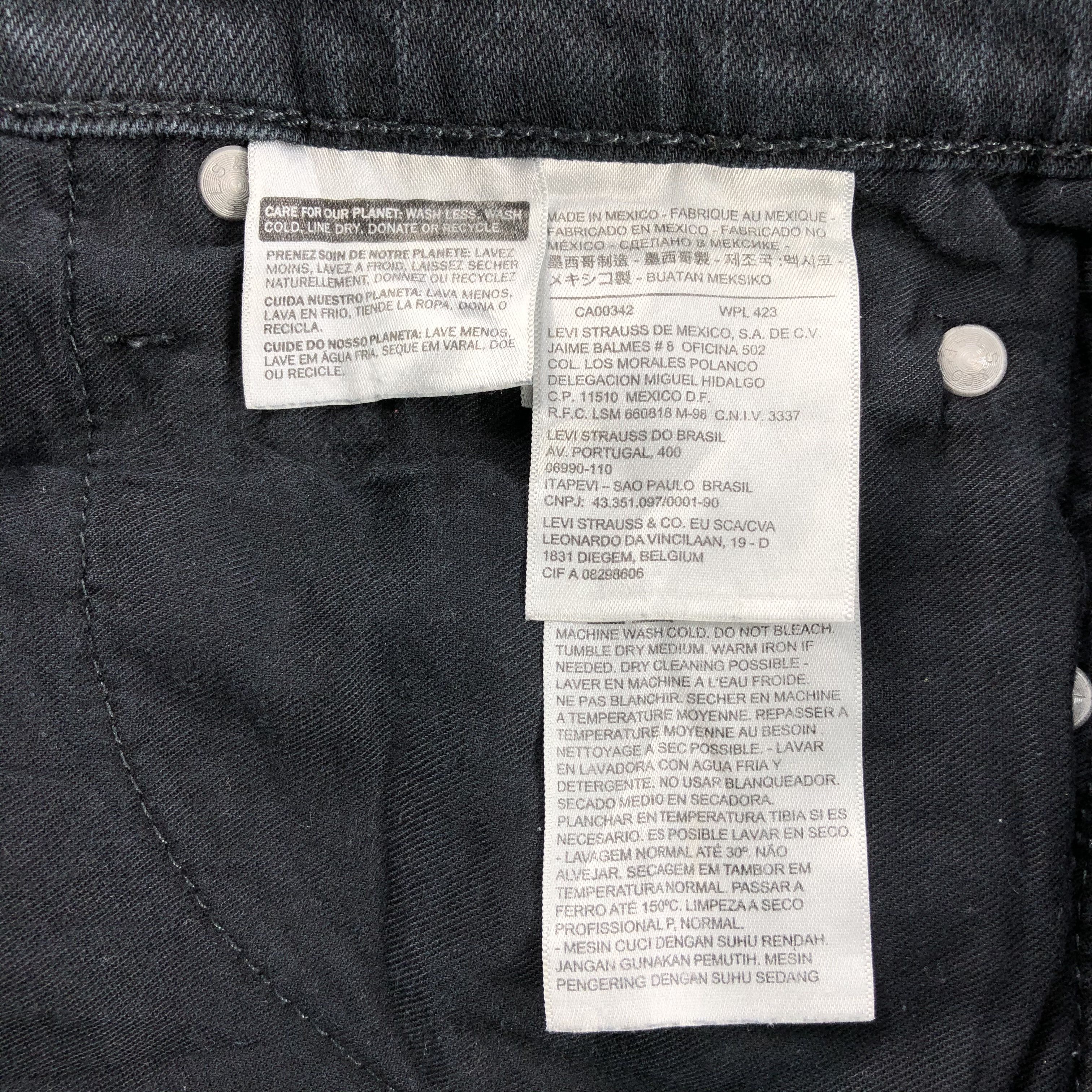 Levi's Skinny Levis S496 Jeans DarkWash Denim-J1113 Size US 31 - 12 Thumbnail