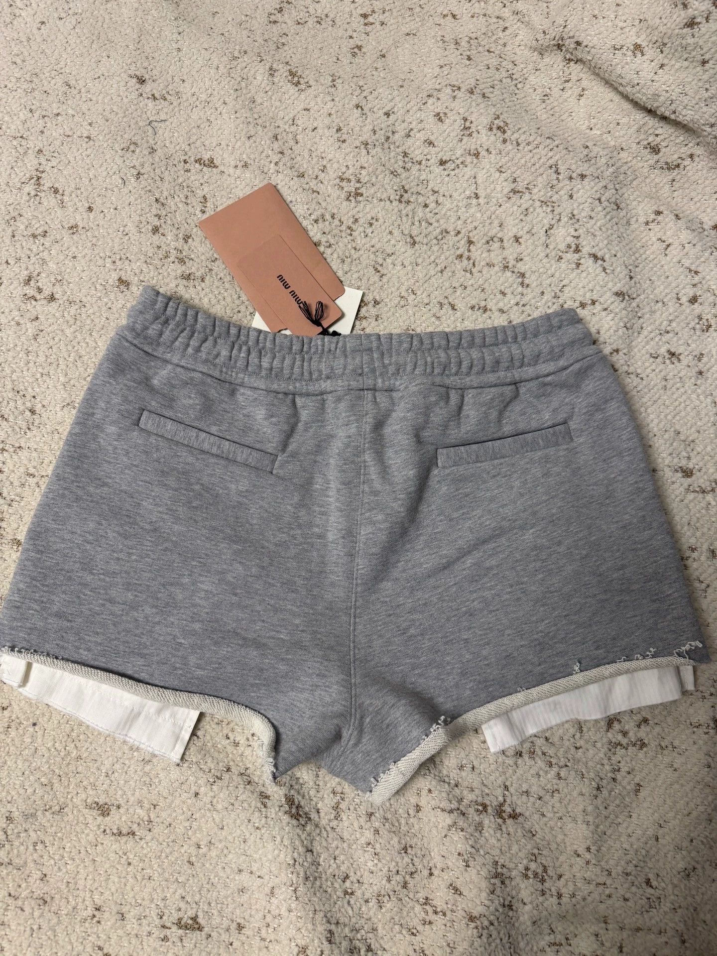 Miu Miu MIU MIU Gray Sweatshirt XS & Shorts 38 Set New Size XS / US 0-2 / IT 36-38 - 8 Thumbnail