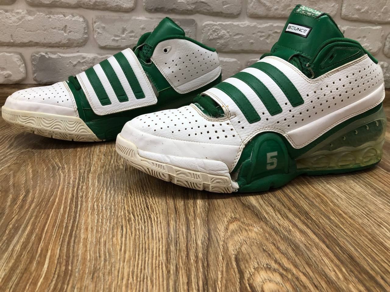 Vintage Adidas Kevin Garnett TS Bounce Commander KG Size US 12 / EU 45 - 5 Thumbnail