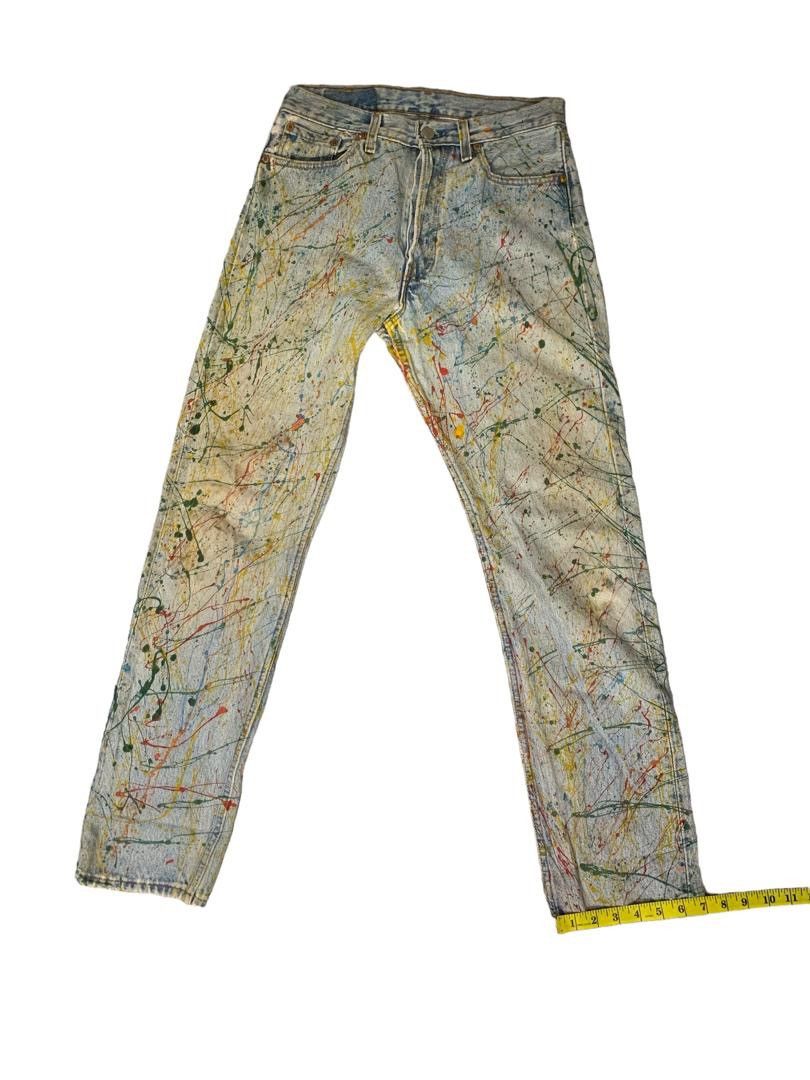 Levi's Vintage Clothing Vintage Levi’s 501 Painting Denim Size 29" - 14 Thumbnail