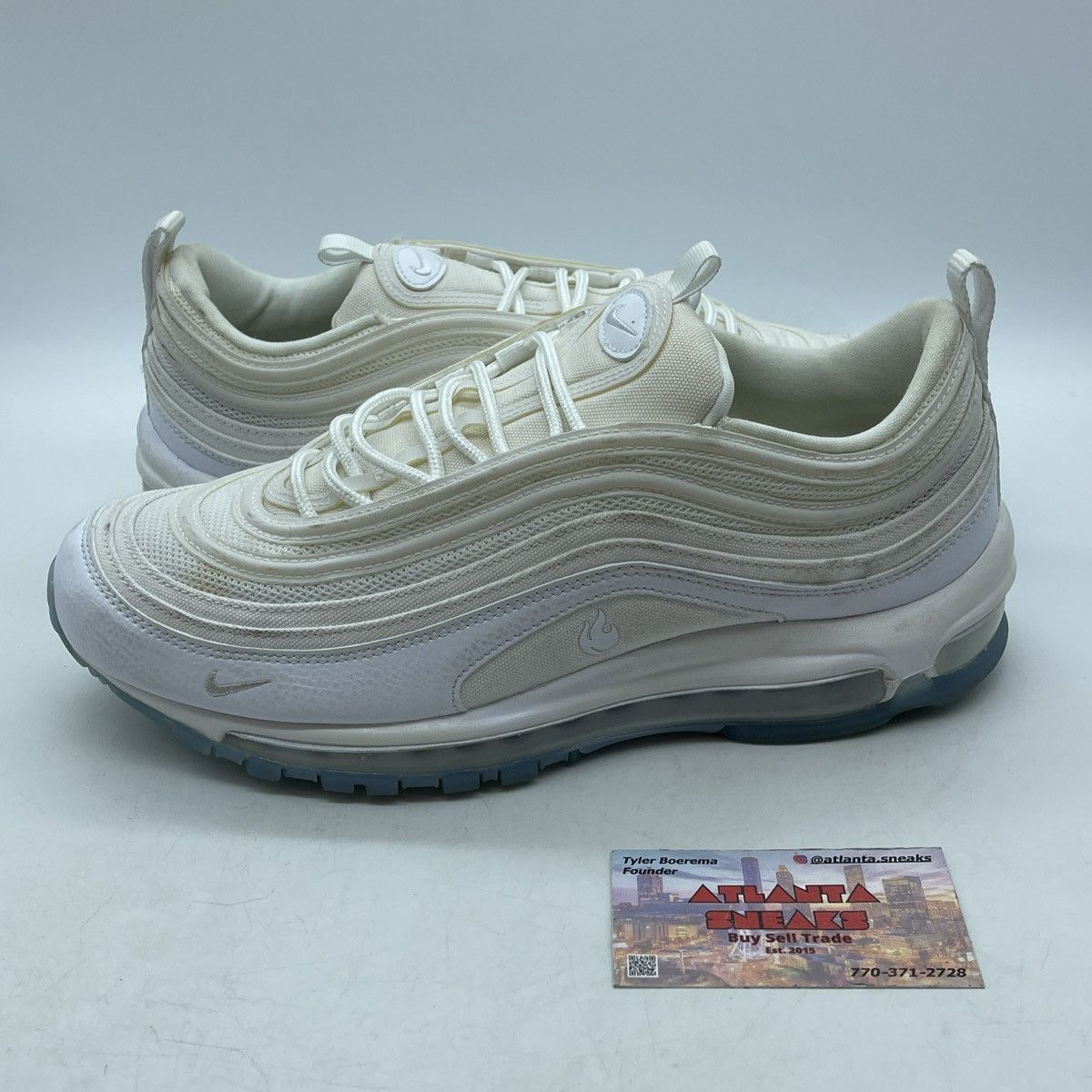 Nike Air max 97 white ice Size US 9.5 / EU 42-43 - 1 Thumbnail