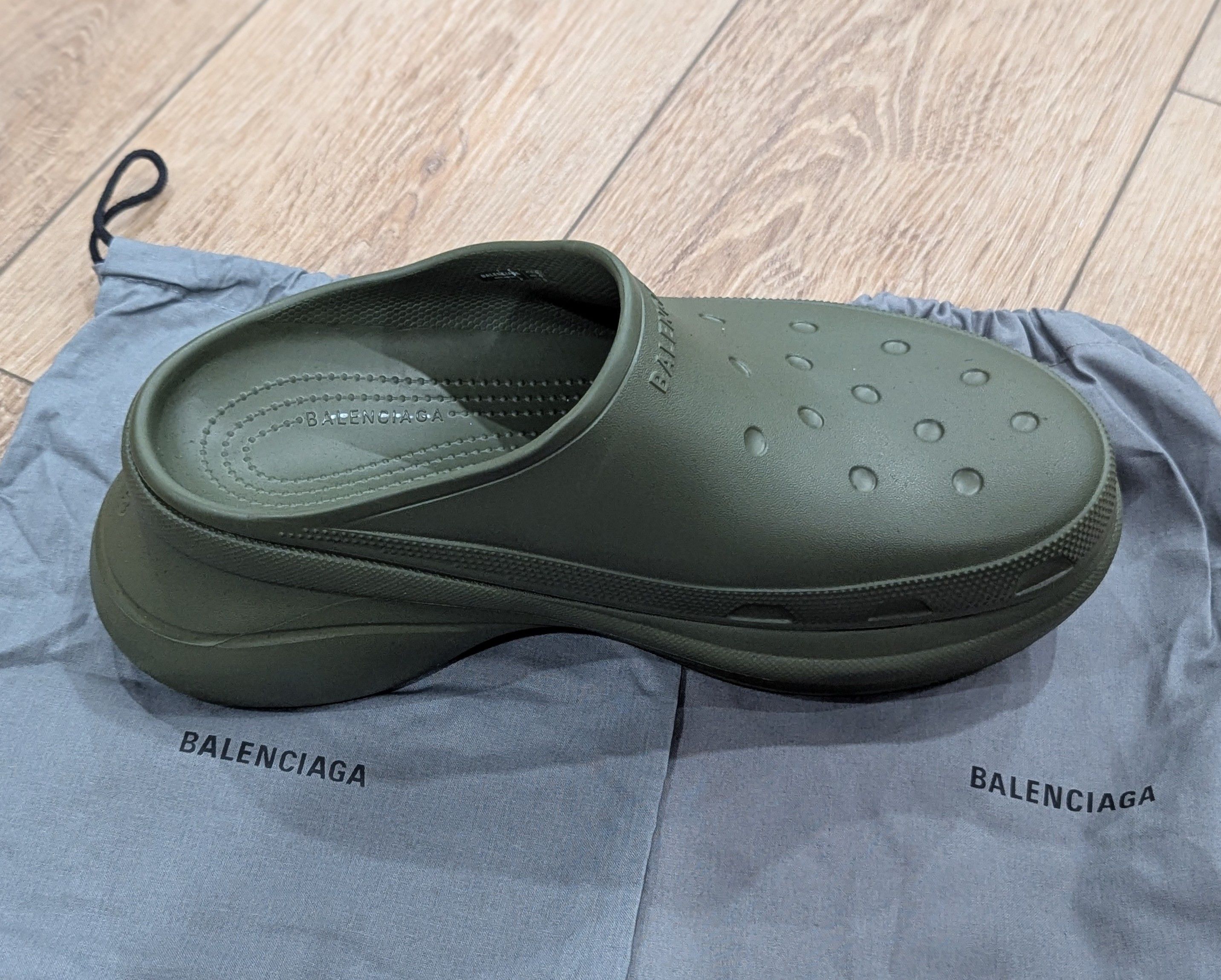 Balenciaga Balenciaga Chunky Slip On Clogs Khaki 43 US 10 Size US 10 / EU 43 - 7 Thumbnail