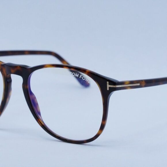 Tom Ford Tom Ford FT5805-B/V 054 Eyeglasses Havana 52mm Square Frame Size ONE SIZE - 2 Thumbnail