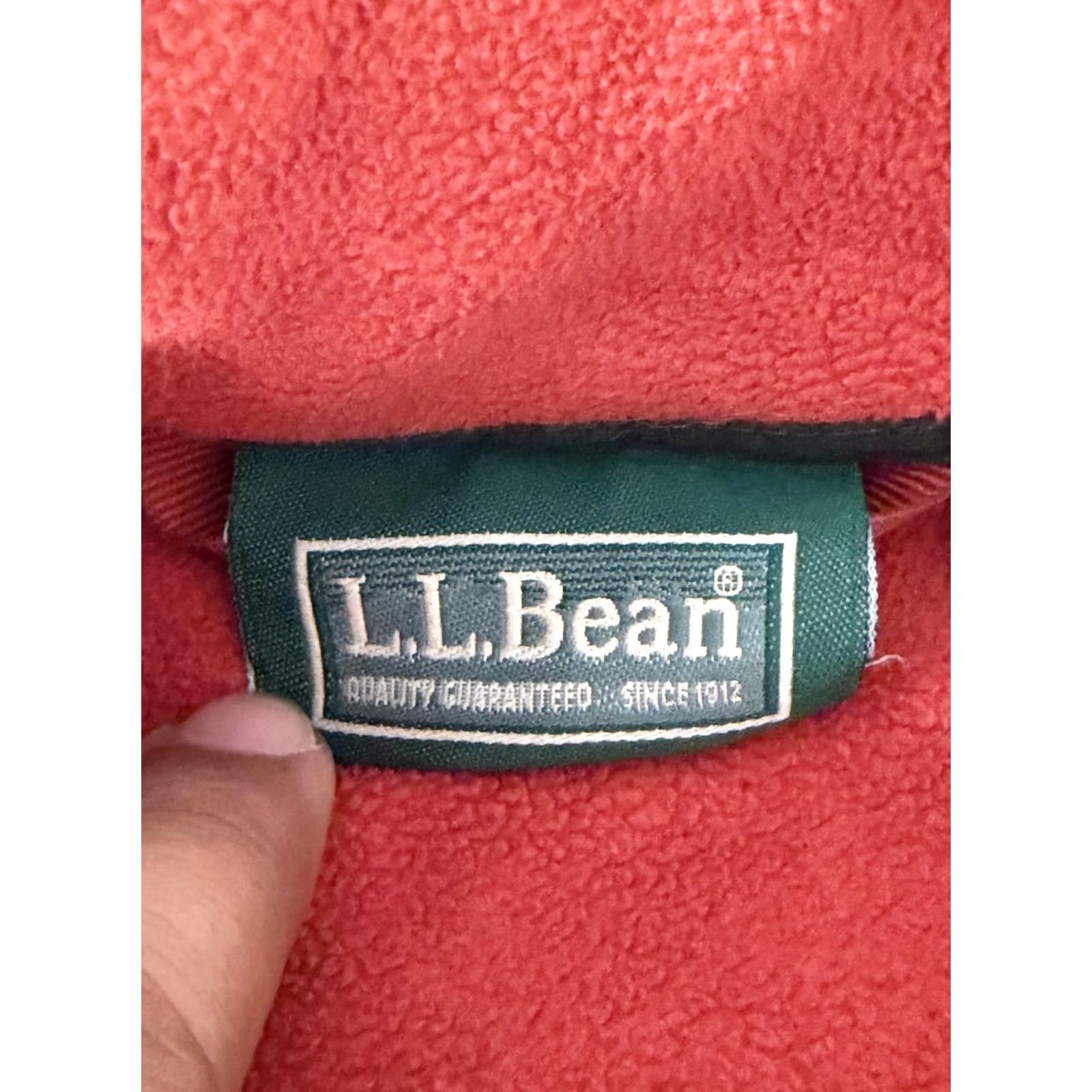 Vintage L.L. Bean Jacket Mens Large Red Full Zip Lightweight Fleece Windbreaker Pockets Outdoor Casual Travel Size US L / EU 52-54 / 3 - 5 Thumbnail