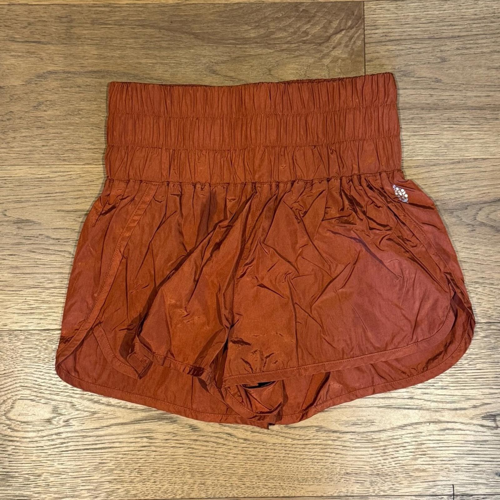 Other FP Movement Rust Orange High-Waisted Shorts Size 32" / US 10 / IT 46 - 1 Thumbnail