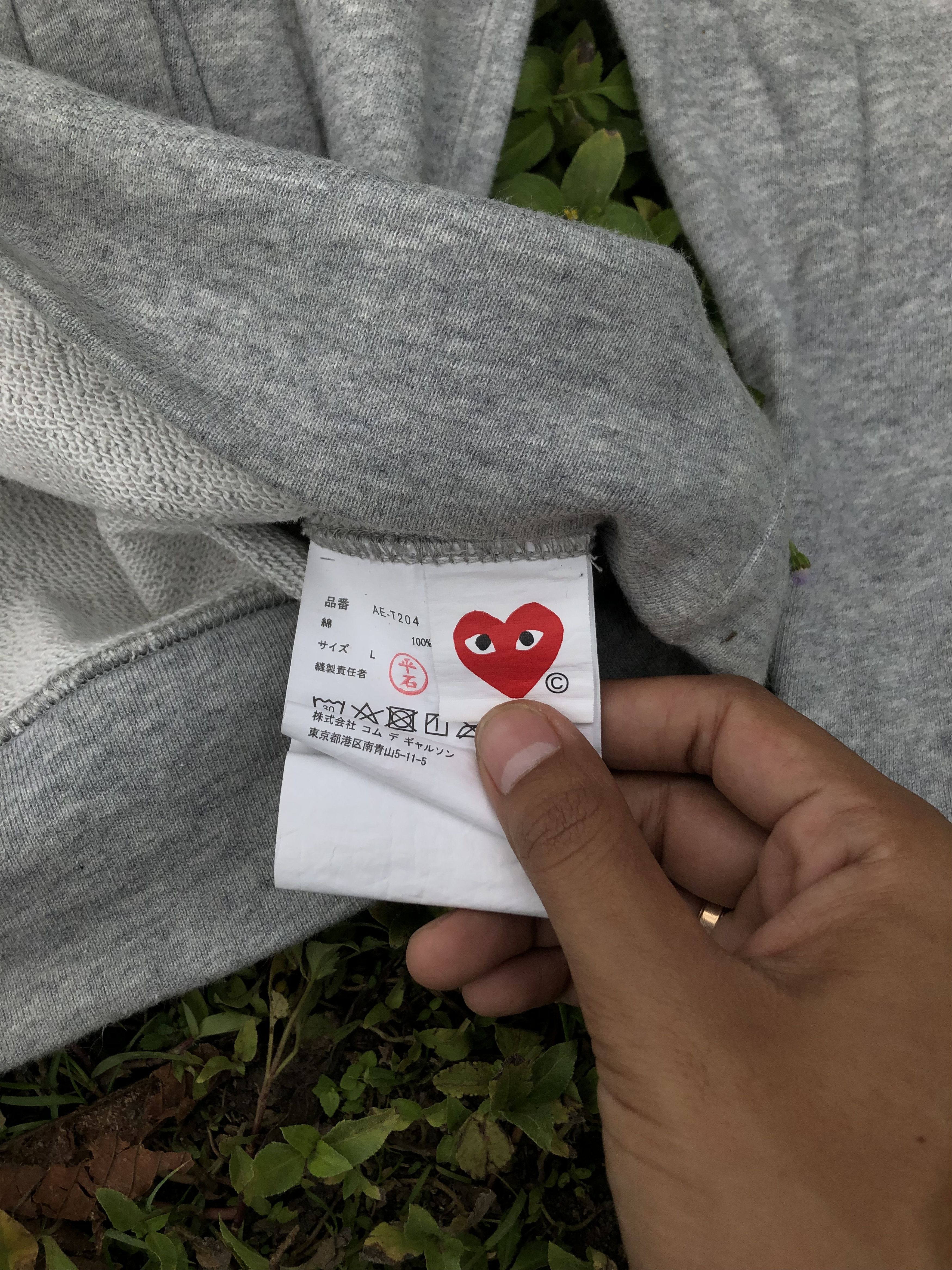 Comme des Garcons Play come des garcons x The north face hoodie gray 20AW Size US L / EU 52-54 / 3 - 4 Thumbnail