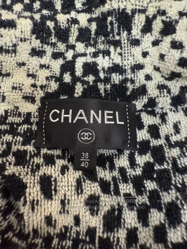 Chanel Chanel Black and white plaid cloak jacket Size XS / US 0-2 / IT 36-38 - 5 Thumbnail