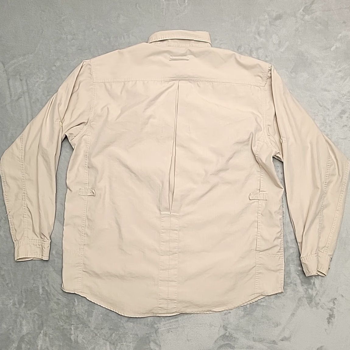ExOfficio VINTAGE ExOfficio Shirt Men L Khaki Vented Cotton Blend Lightweight Fishing Outdoors Size US L / EU 52-54 / 3 - 5 Thumbnail