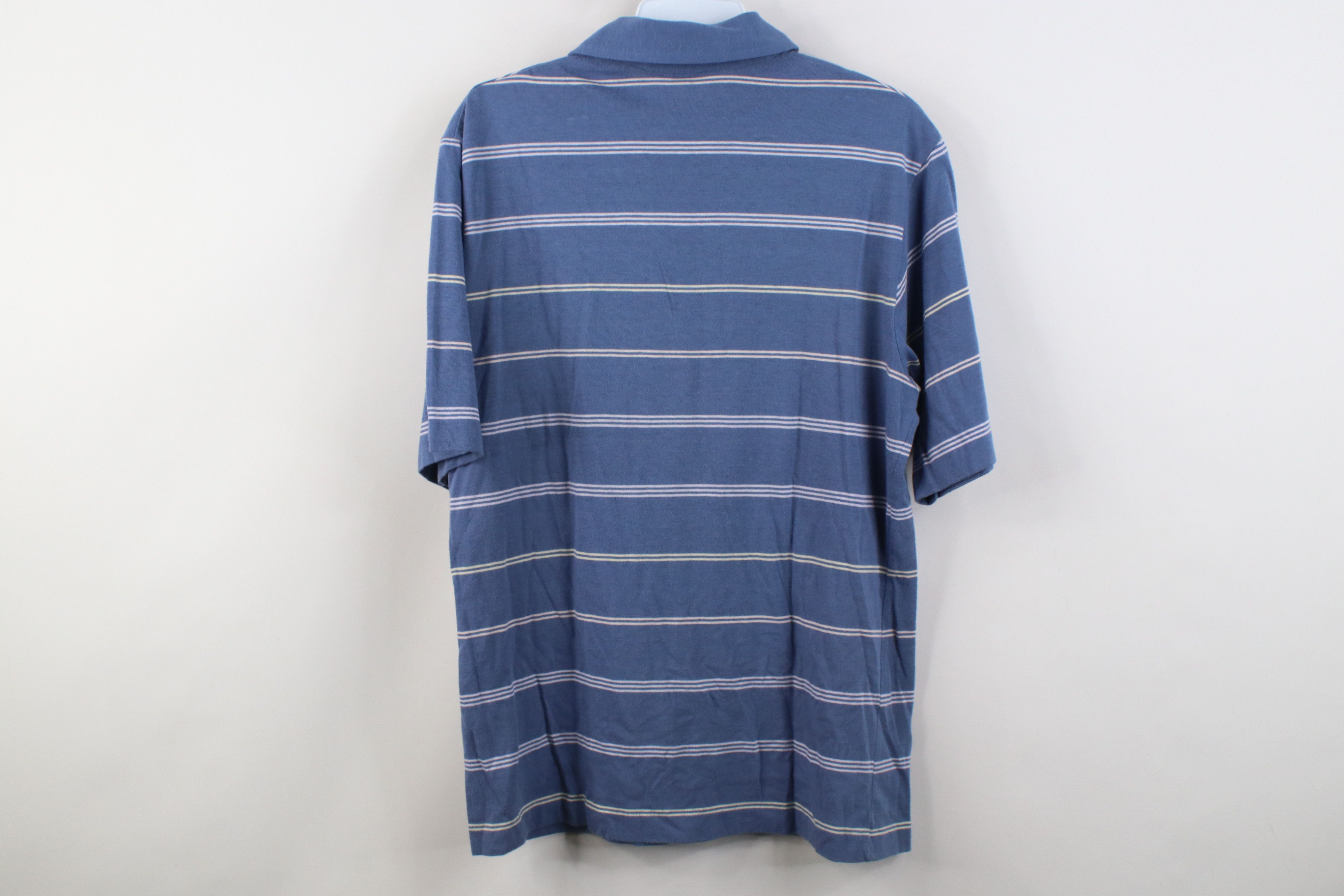 Vintage Vintage 80s 90s Streetwear Striped Knit Golf Polo Shirt Size US M / EU 48-50 / 2 - 10 Thumbnail
