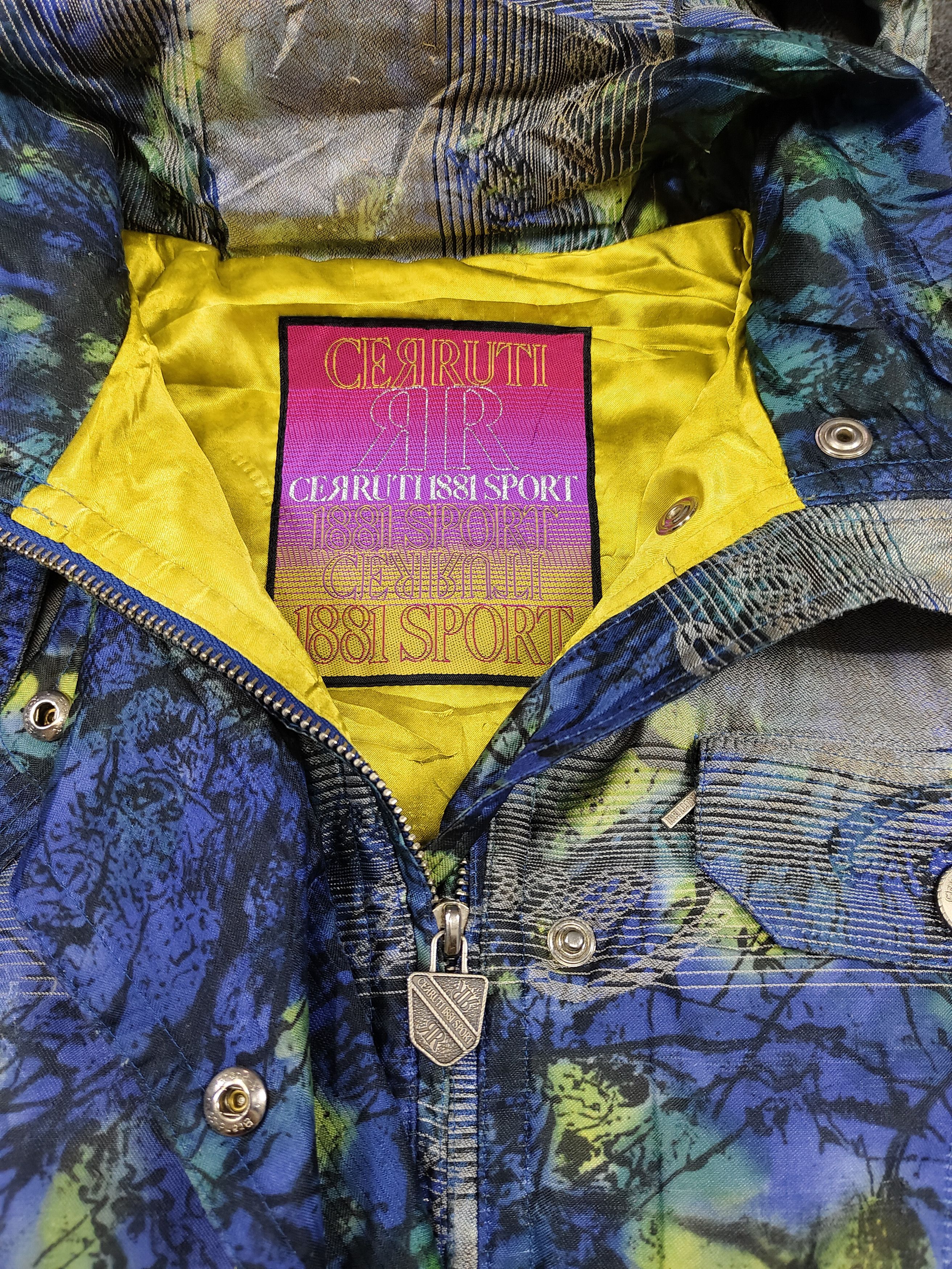 Cerruti 1881 90s Cerruti 1881 Sport Abstrac Art Graphic Parka Jacket Size US M / EU 48-50 / 2 - 6 Thumbnail