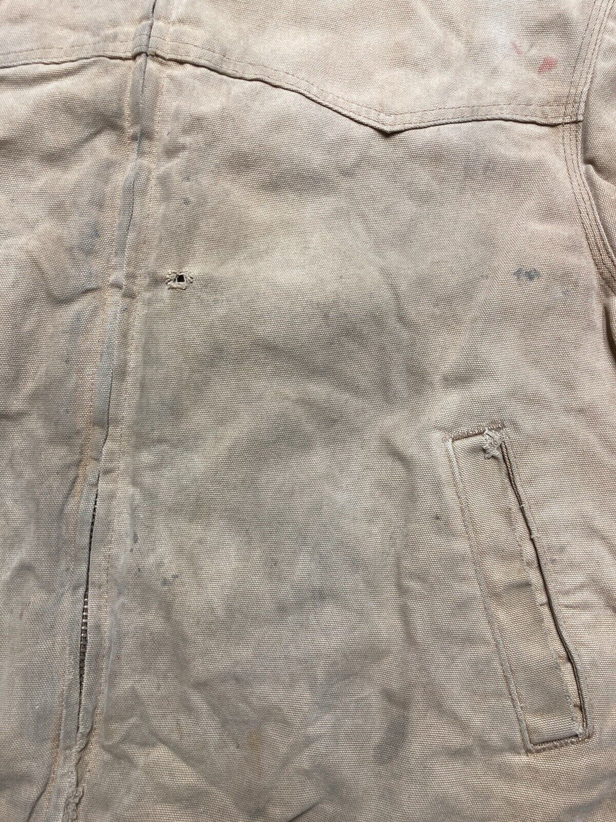 Carhartt × Vintage carhartt Santa Fe work jacket j13 brn distressed thrashed XL Size US XL / EU 56 / 4 - 6 Thumbnail