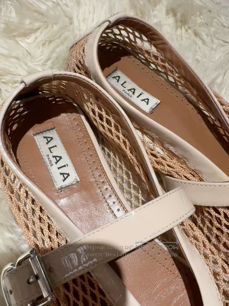 Alaia Alaia Fishnet Shoes, Flesh Pink Size US 5.5 / IT 35.5 - 5 Thumbnail