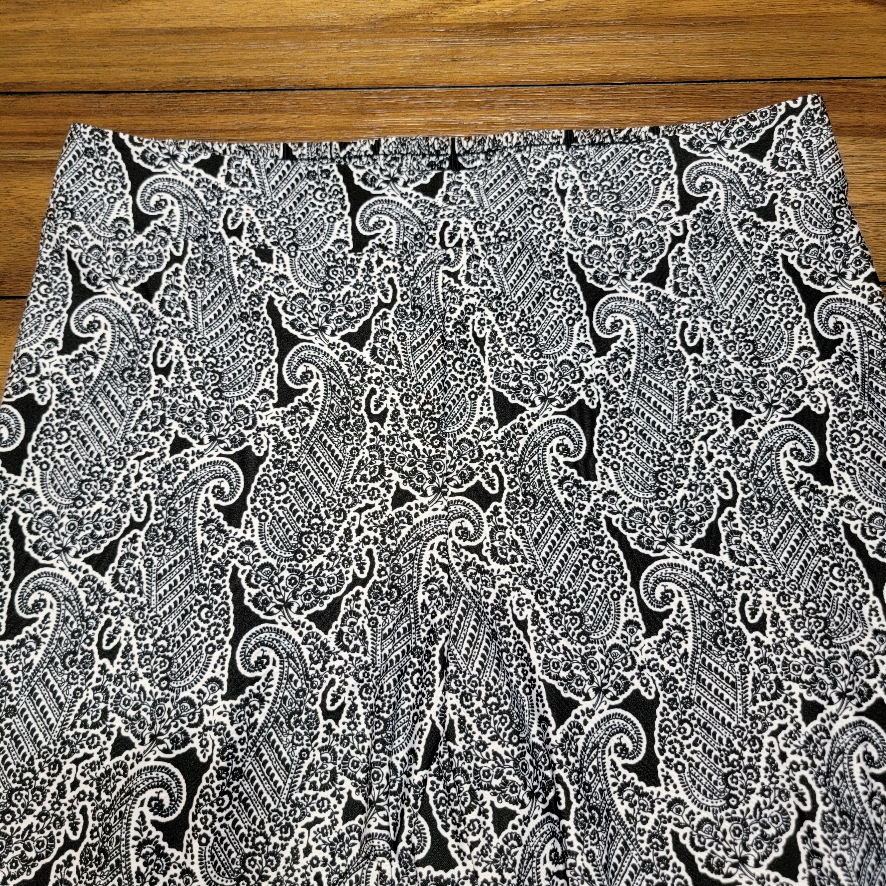 Other Zac & Rachel Woman B&W Paisley Pants - Size 2X Size 36" / US 14 / IT 50 - 2 Thumbnail