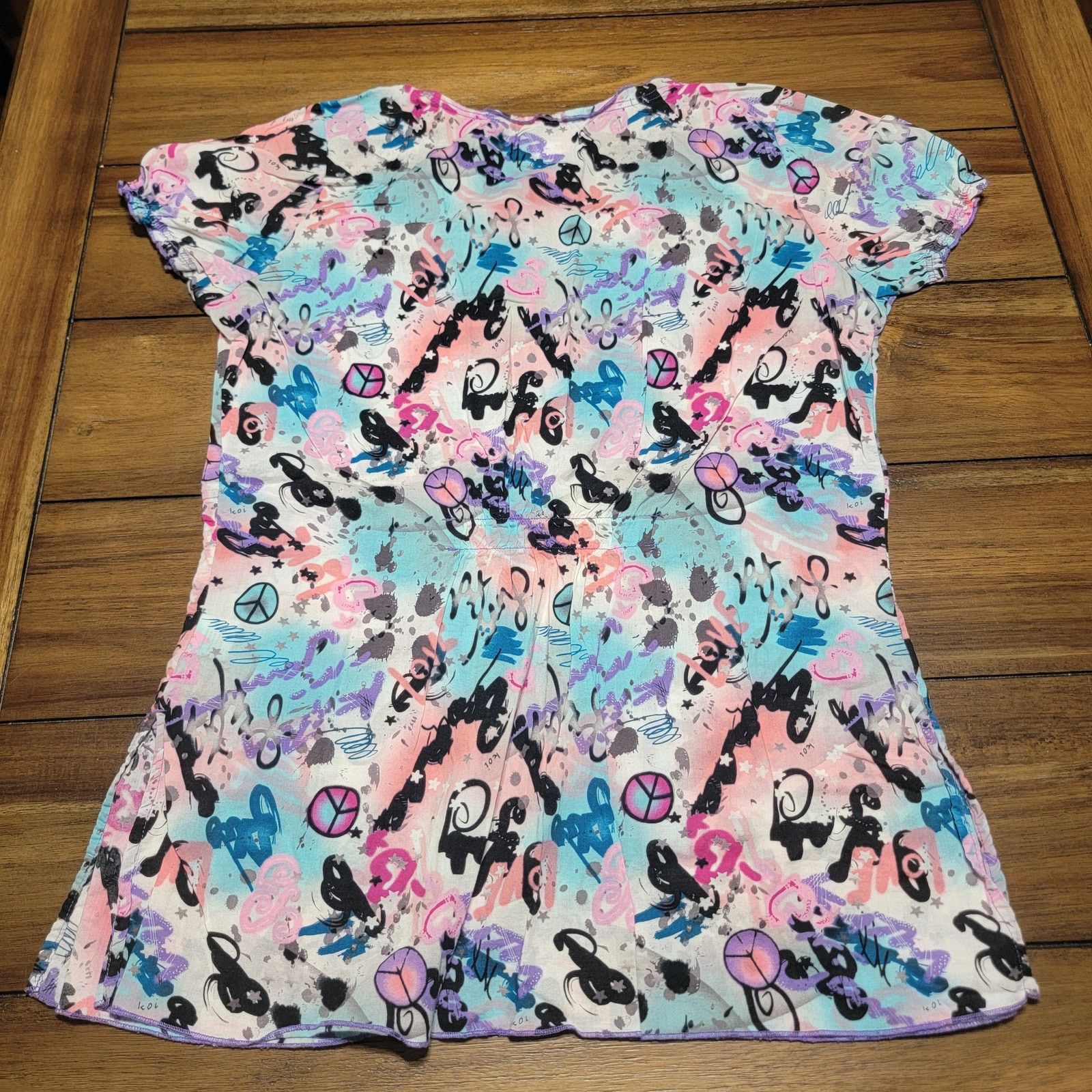 Other Koi by Kathy Peterson Scrub Blouse Abstract - Size Small Size S / US 4 / IT 40 - 4 Thumbnail
