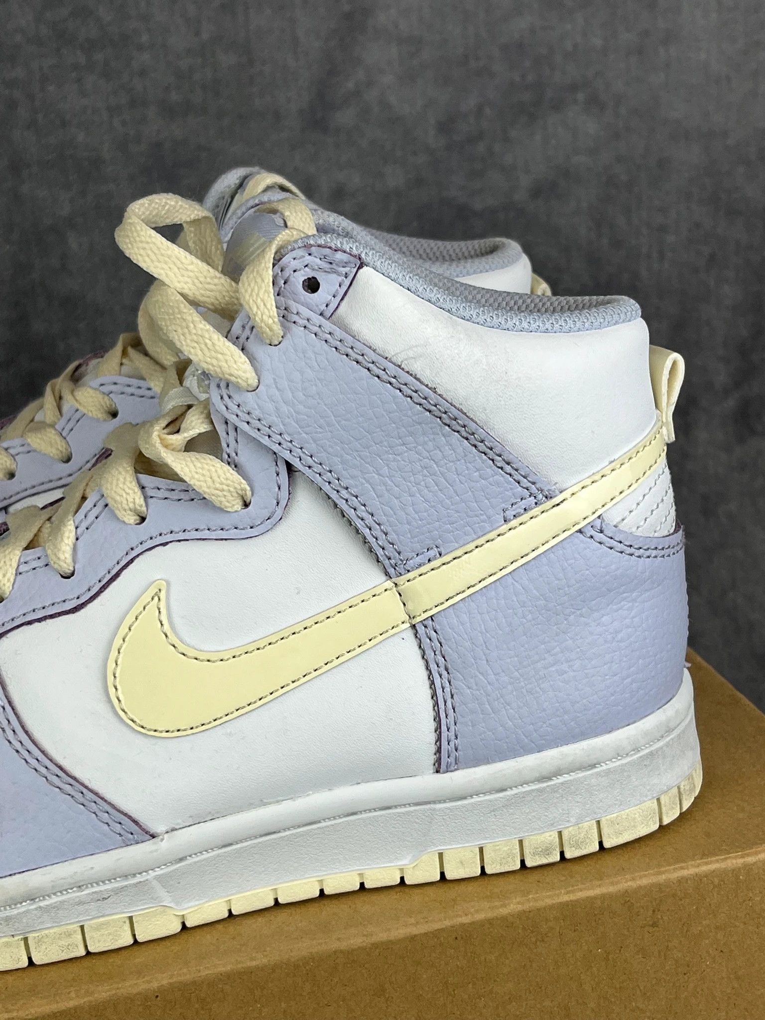 Nike Nike Dunk High pastel blue cream vintage sneakers Size US 5 / EU 37 - 3 Thumbnail