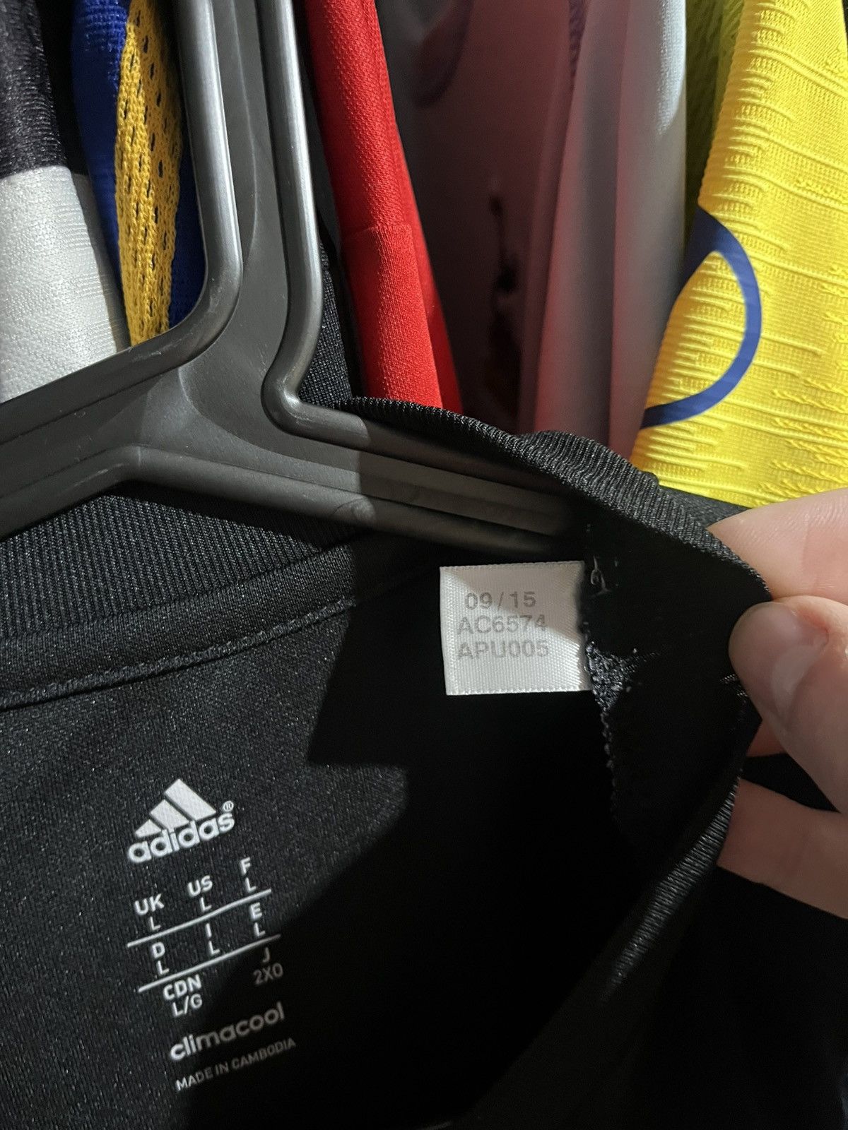 Adidas Adidas Germany 2016 Pre-Match Soccer Jersey Size US L / EU 52-54 / 3 - 6 Thumbnail