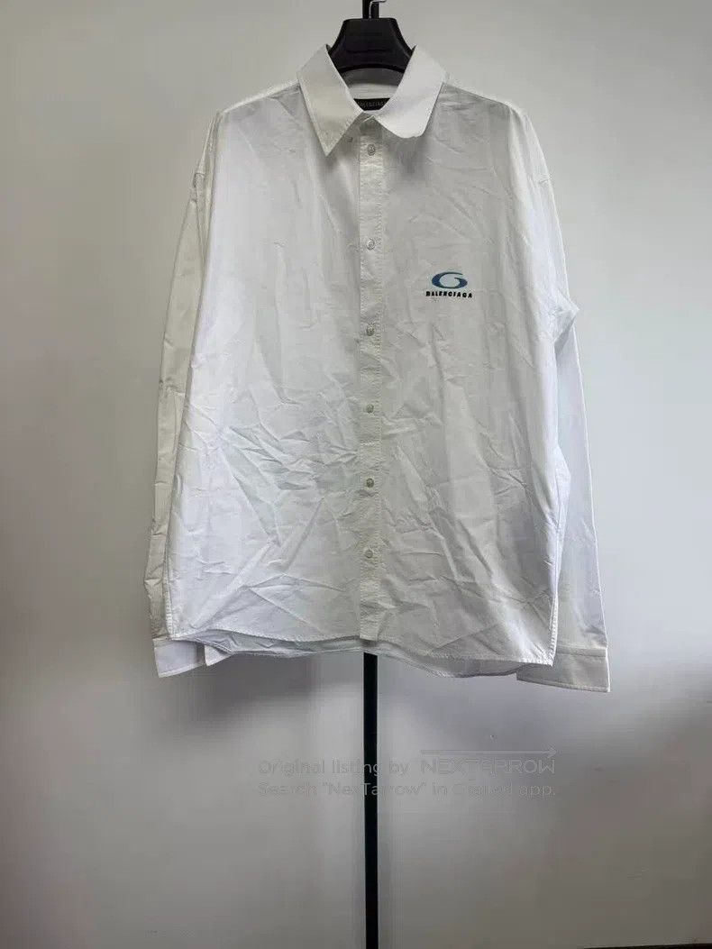 Balenciaga Balenciaga Size 37 Solid color logo embroidery collar butt Size US XS / EU 42 / 0 - 1 Thumbnail