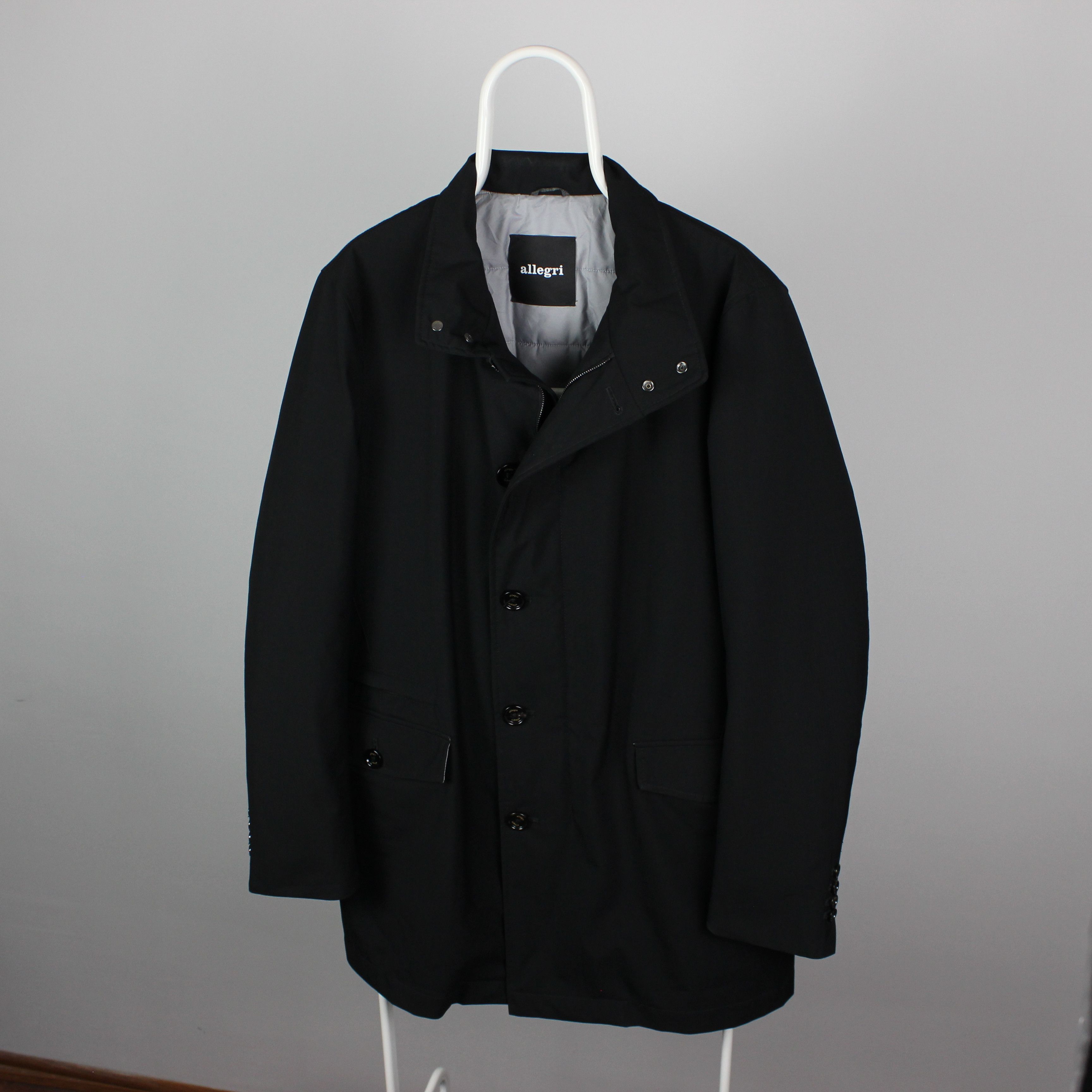 Allegri Vintage Allegri Thinsulate Black Rare Zip Up Long Jacket 