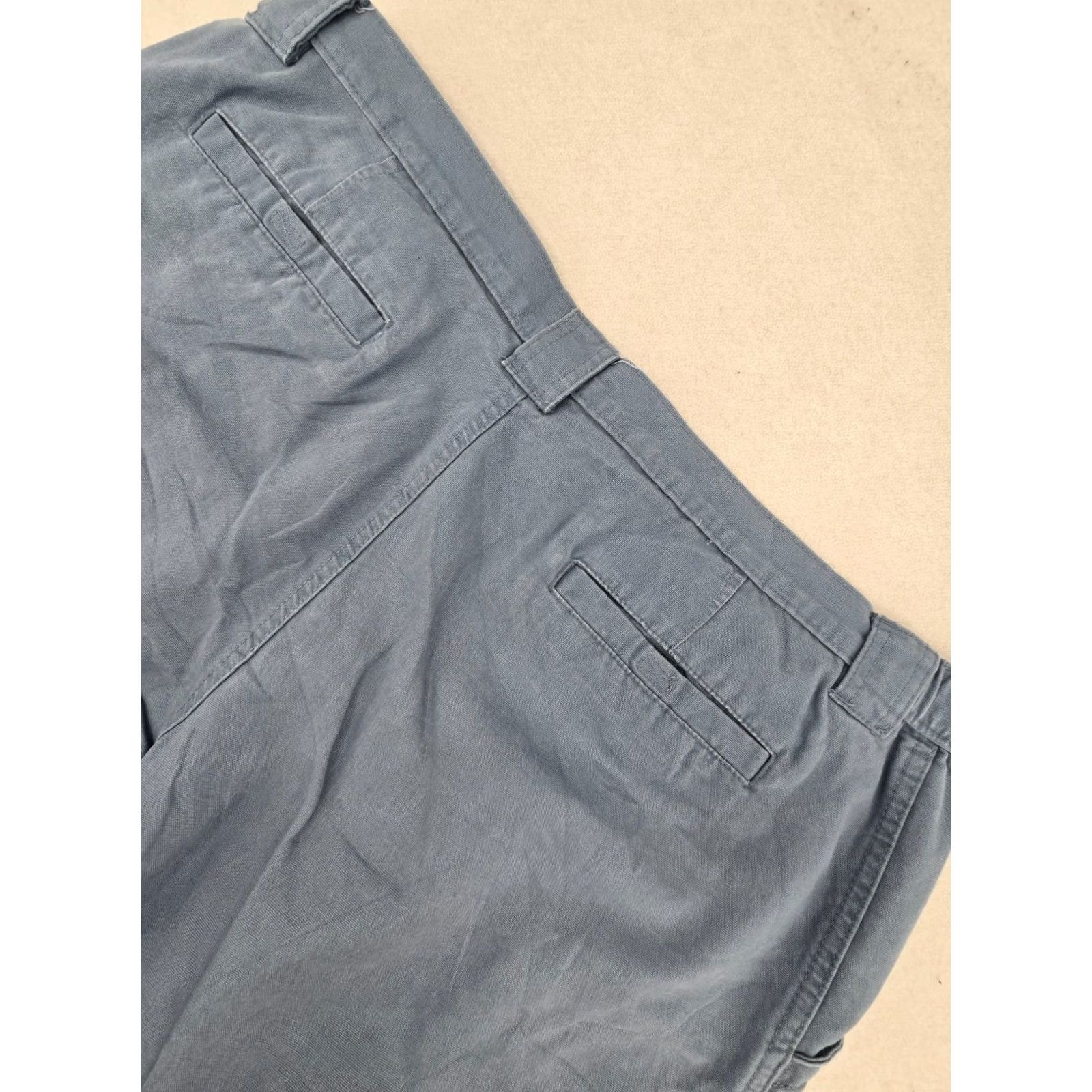 Savane Savane Men Cargo Shorts 42 Blue Elastic Waist Pocket Canvas 100% Cotton Cargo Size US 42 / EU 58 - 5 Thumbnail